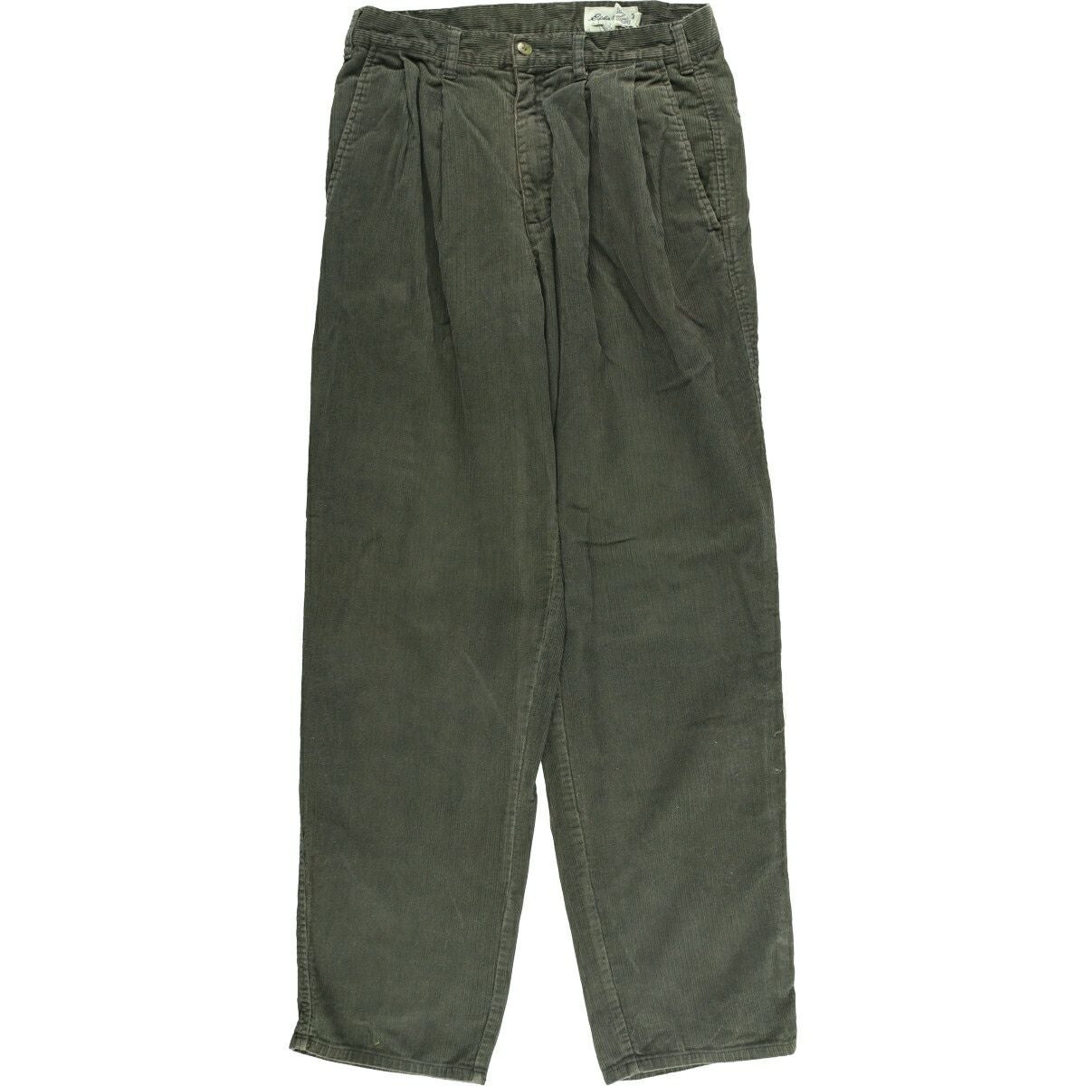 古着 80~90年代 エディーバウアー Eddie Bauer 黒タグ ツータック 太畝 コーデュロイパンツ メンズw34相当/eaa459737 古着 80～90年代 エディーバウアー Eddie Bauer 黒タグ ツータック 太