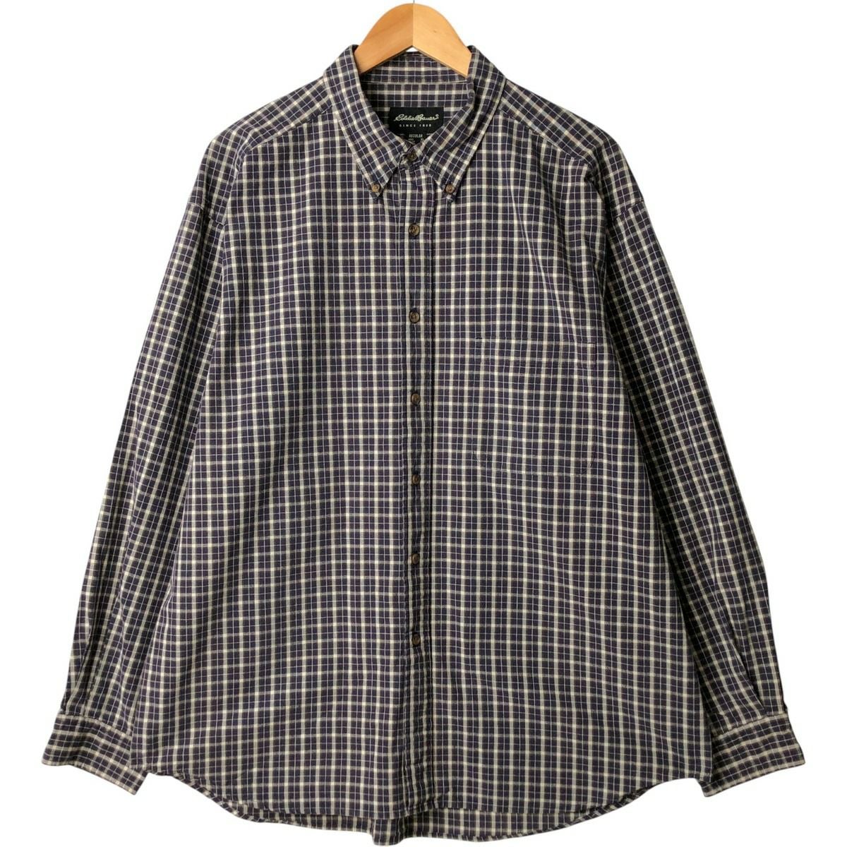 古着 エディーバウアー Eddie Bauer CLASSIC FIT ブラックウォッチチェック ボタンダウン 長袖 ライトネルシャツ メンズS相当/eaa592876 古着 エディーバウアー Eddie Bauer CLASSIC FIT ブラックウォッチ