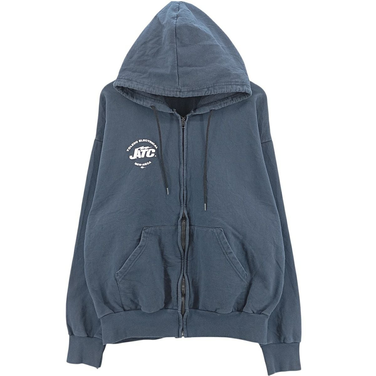 古着 90年代 プルマ PLUMA スウェットフルジップパーカー メンズXL相当