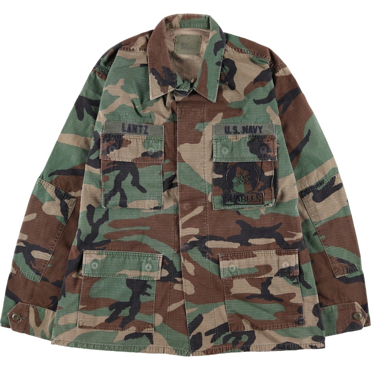 米軍実物 BDUジャケット ウッドランド迷彩 90s放出品 ミリタリー古着 古着 90年代 米軍実品 迷彩柄 ウッドランドカモ B.D.U ミリタリー