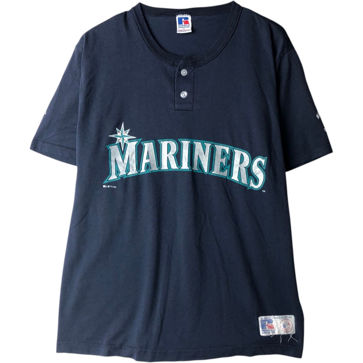 古着 90年代 ラッセル Russell MLB SEATTLE MARINERS シアトル
