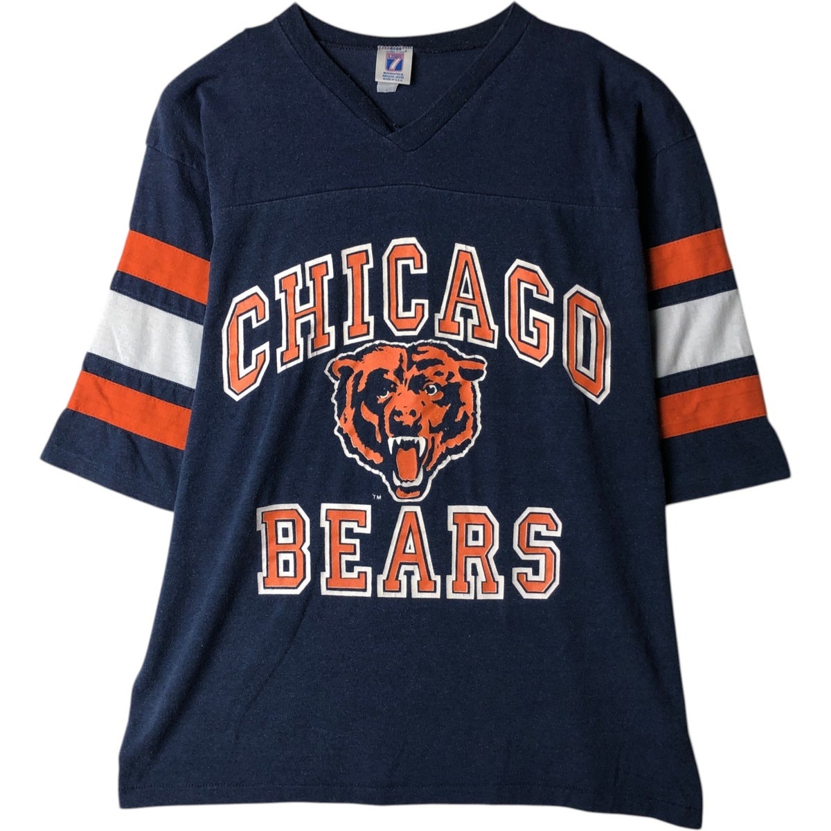 Champion チャンピオン 80s CHICAGO BEARS シカゴベアーズ メッシュフットボールシャツ 短丈 Tシャツ サイズM レディース ユニセックス Champion チャンピオン 80s CHICAGO BEARS シカゴベアーズ メッシュ