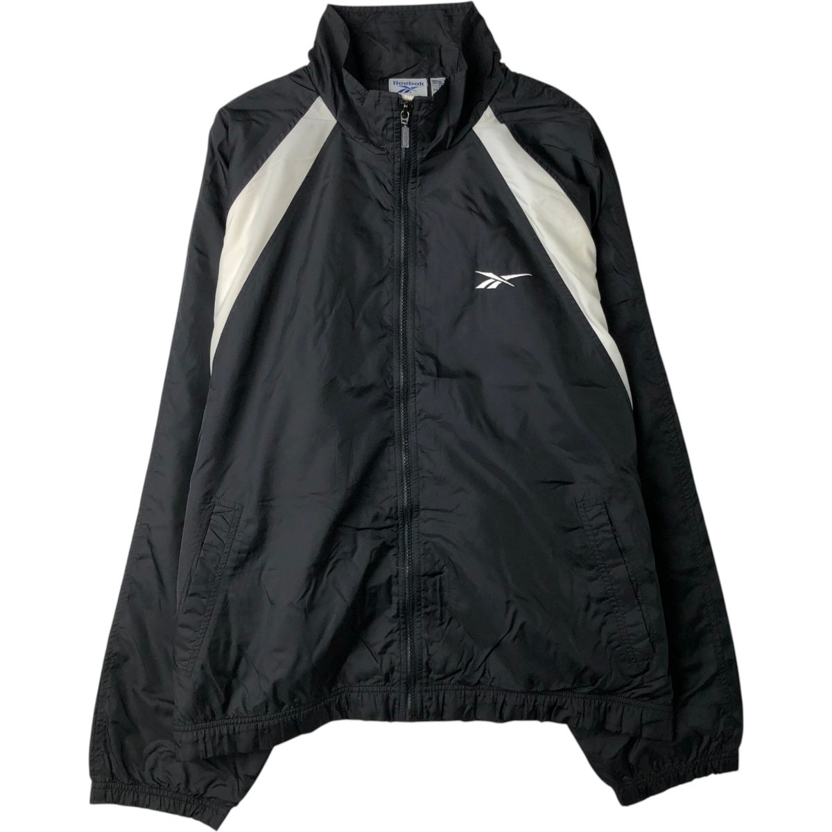 古着 00年代 リーボック Reebok バックロゴ ナイロンジャケット メンズ