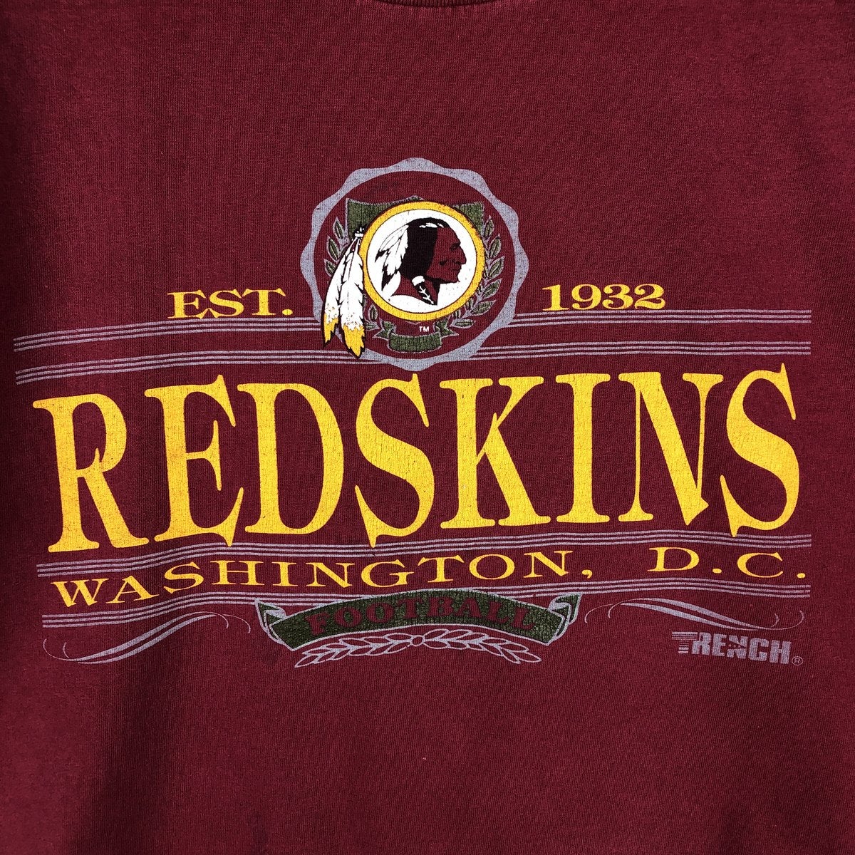 古着 90年代 TRENCH NFL WASHINGTON REDSKINS ワシントンレッド