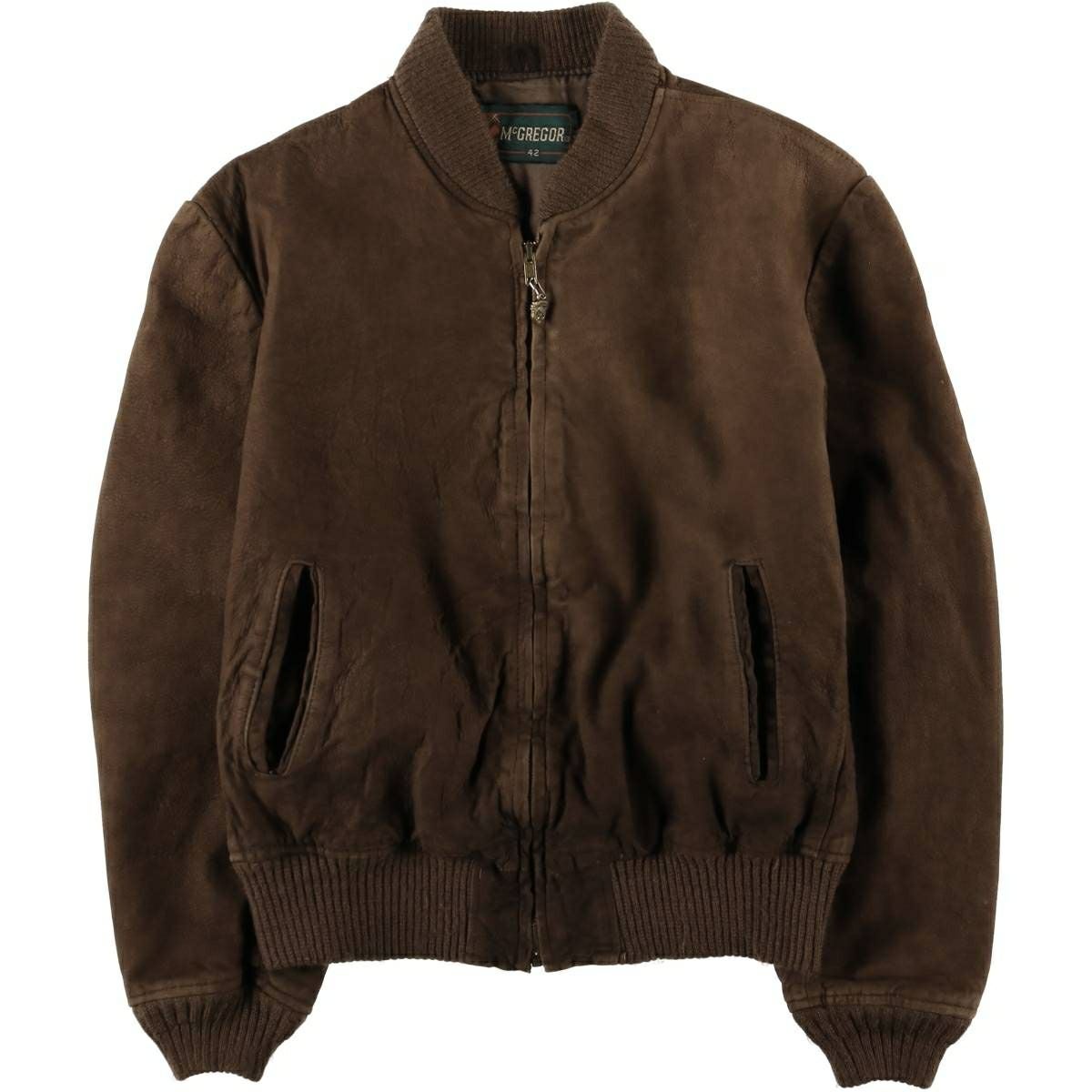 古着 70年代 マックレガー McGREGOR スエードレザーブルゾン メンズL