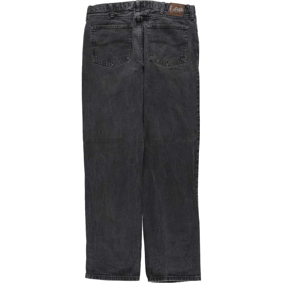 古着 リー Lee REGULAR FIT ブラックデニム ストレートデニムパンツ