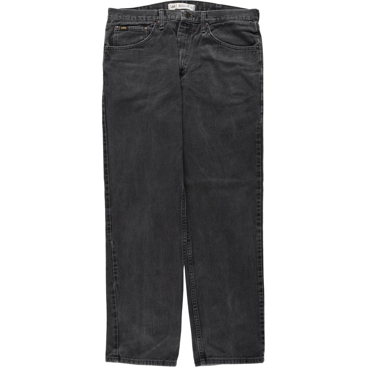 古着 ディーゼル DIESEL ブラックデニム ストレートデニムパンツ