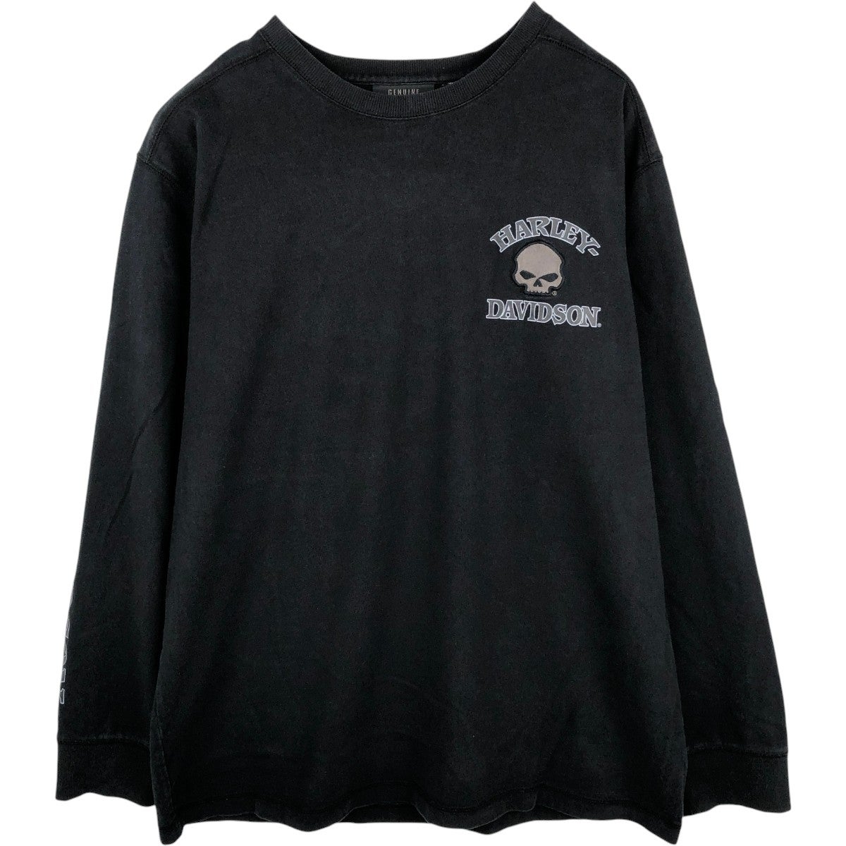 古着 ハーレーダビッドソン Harley-Davidson ドクロ柄 スカル柄 ロング
