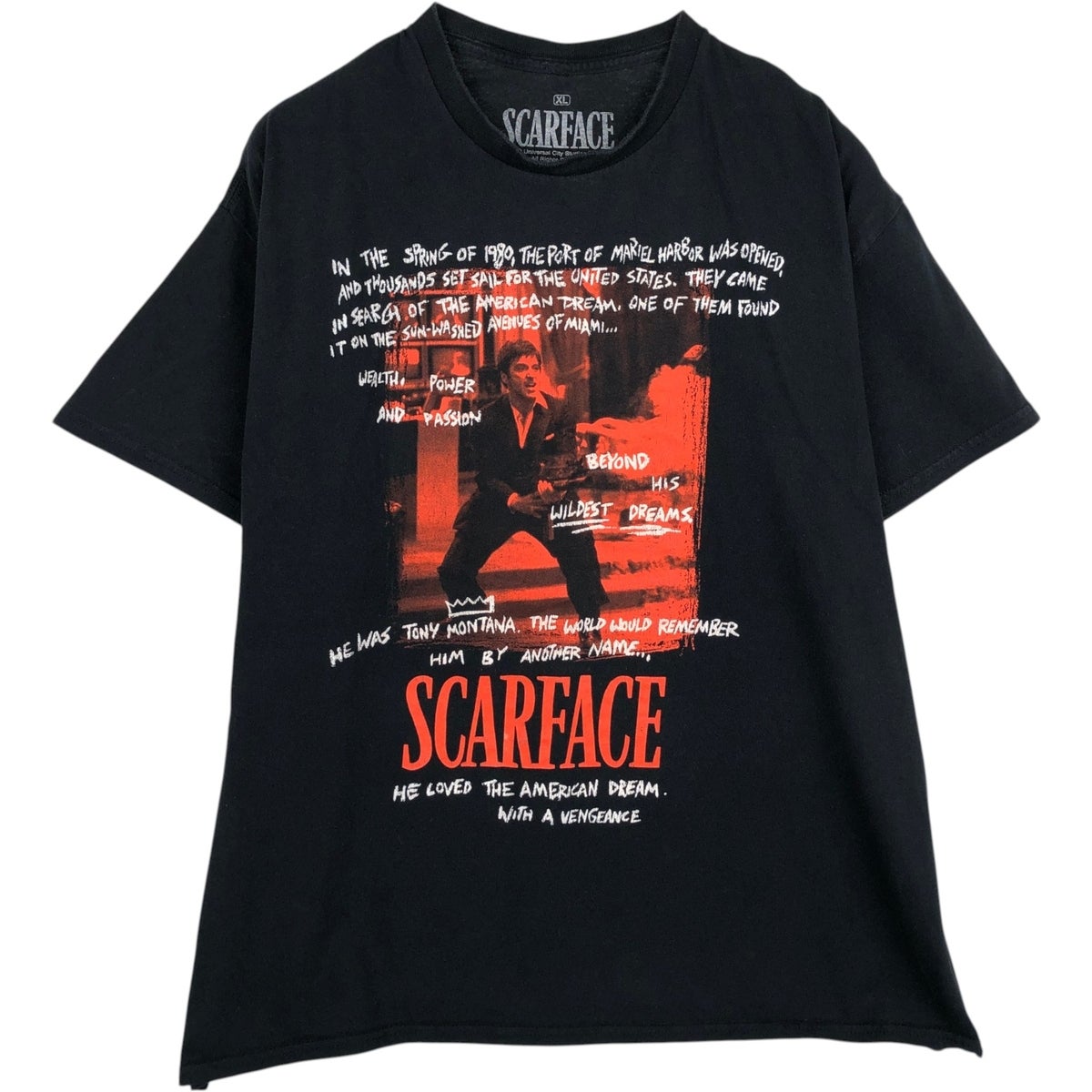 古着 Scarface スカーフェイス 映画 ムービーTシャツ メンズXL相当