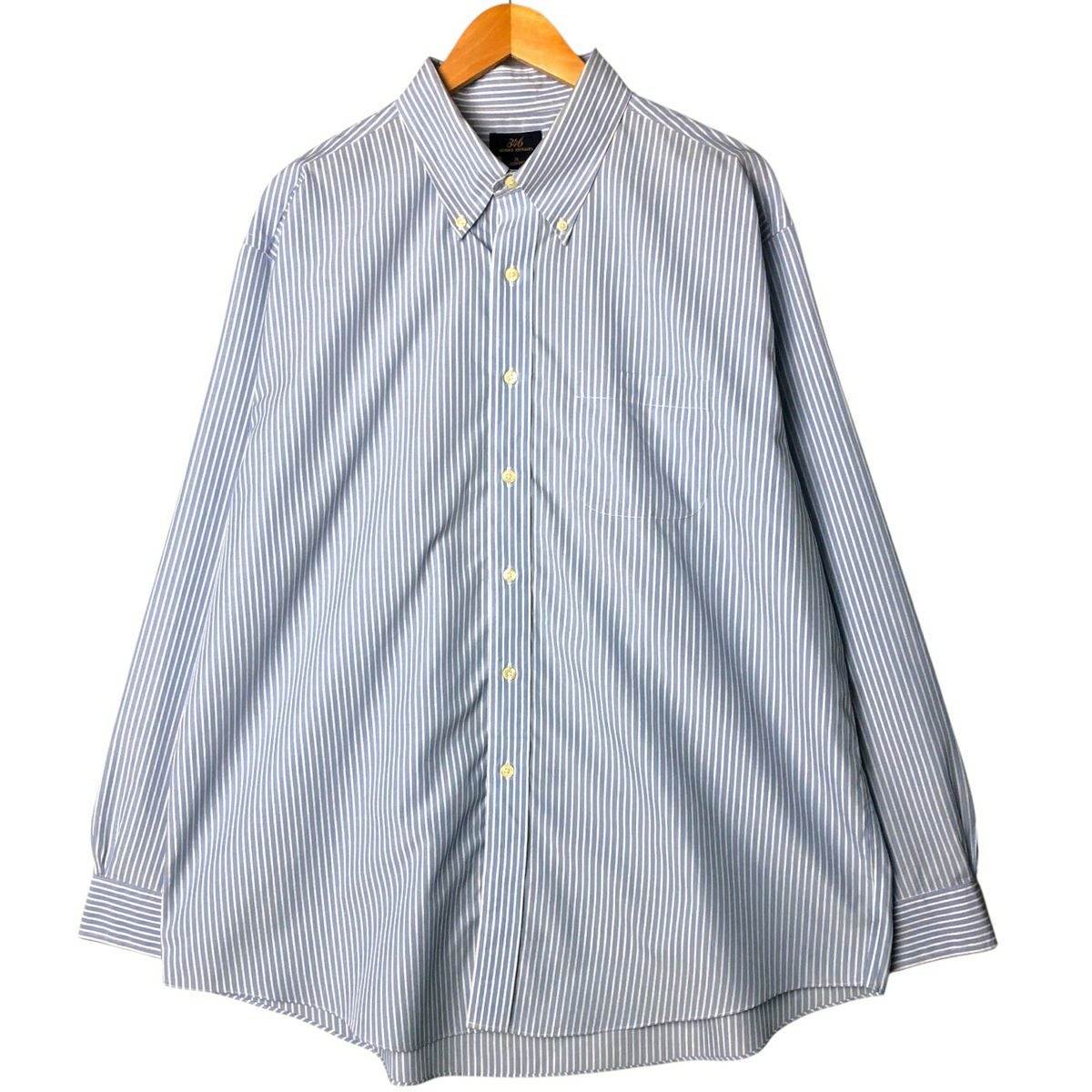 古着 ブルックスブラザーズ Brooks Brothers 346 長袖 コットンストライプシャツ メンズM相当 /eaa566036 Brooks Brothers - 古着 ブルックスブラザーズ Brooks Brothers 346