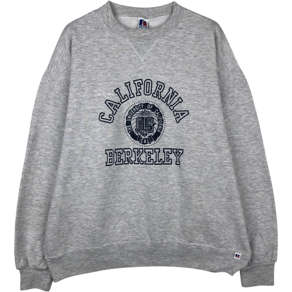古着 90年代 ラッセル Russell 3連プリント カレッジスウェットシャツ