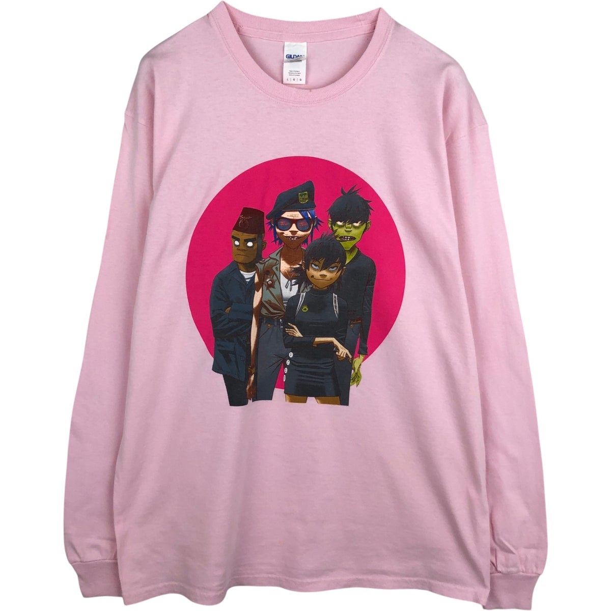 （アメリカ）ヴィンテージ GORILLAZ長袖バンドTシャツ 古着 ギルダン GILDAN GORILLAZ ゴリラズ ロンT バンドTシャツ バンT