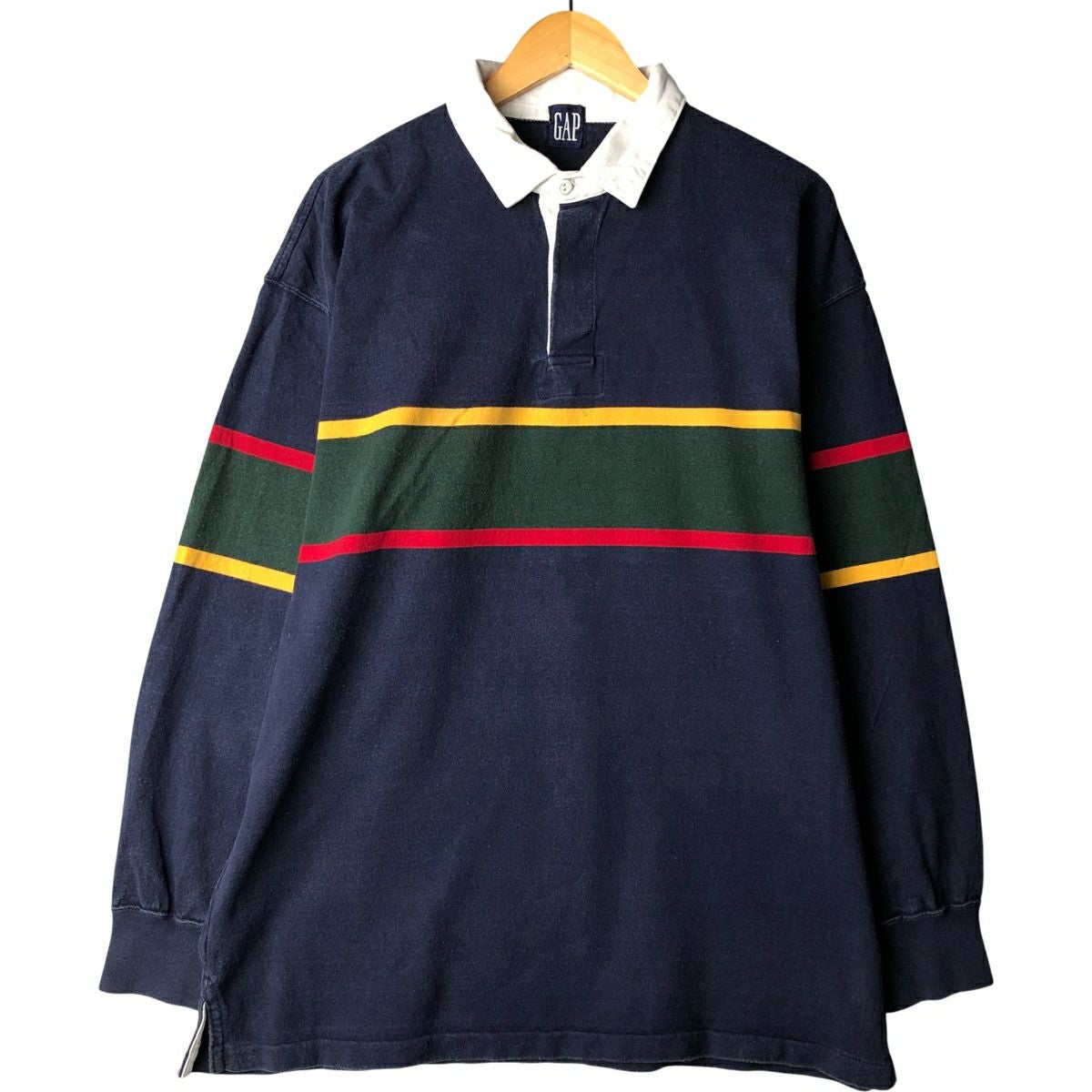 古着 90年代 ギャップ GAP オールドギャップ ボーダー柄 長袖 ラガー