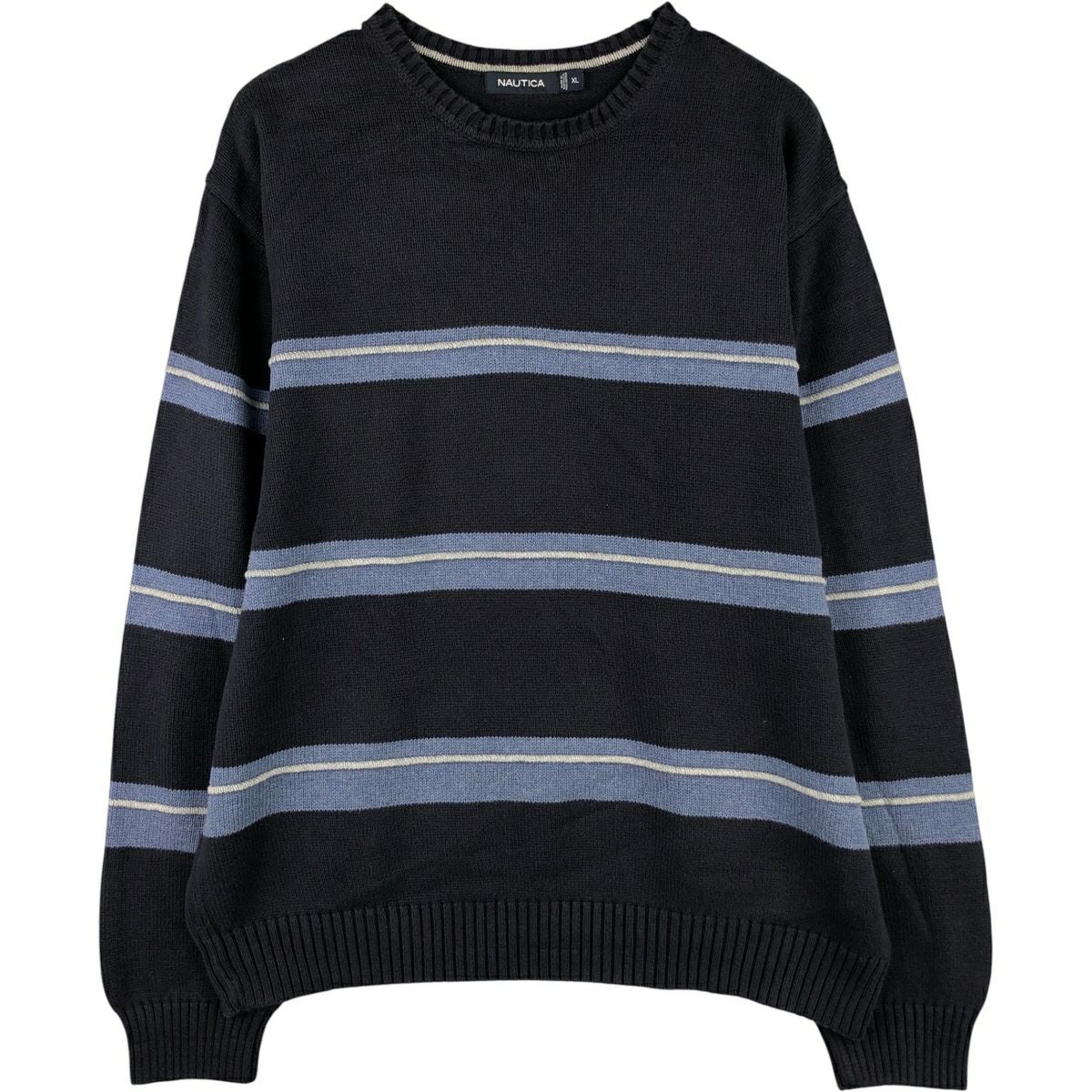 古着 90年代 ノーティカ NAUTICA Vネック コットンニットセーター