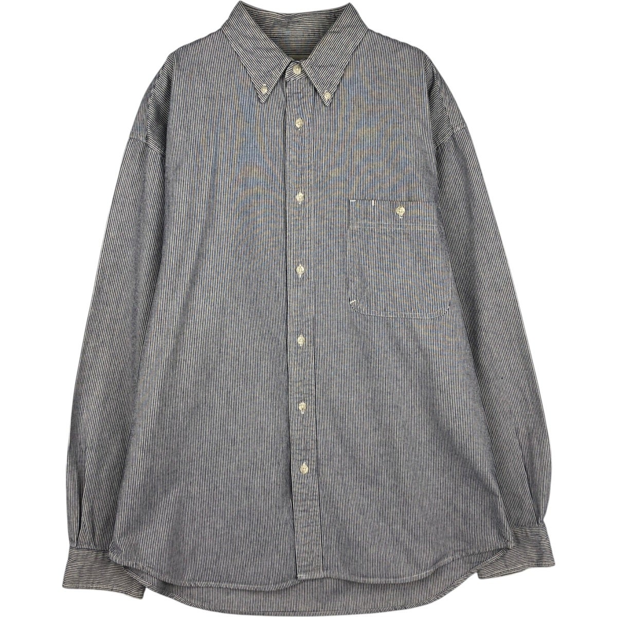古着 エディーバウアー Eddie Bauer コットンニットハーフボタン