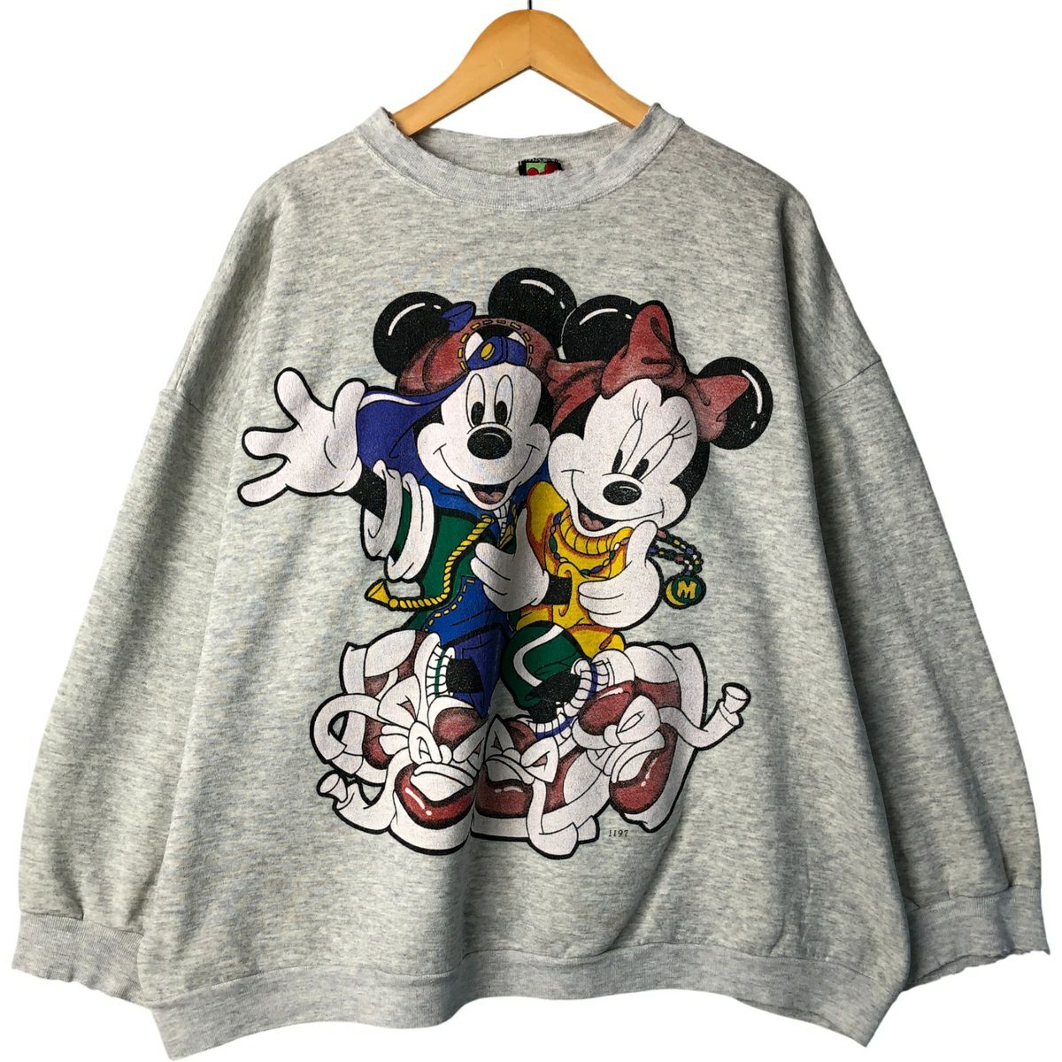 古着 ビッグサイズ 90年代 ディズニー DISNEY MICKEY MOUSE & MINNIE