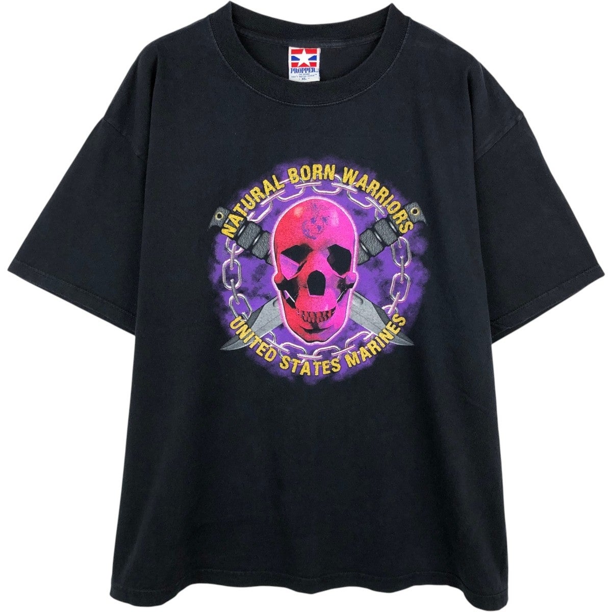 古着 90年代～ PROPPER ドクロ柄 スカル柄 プリントTシャツ USA製