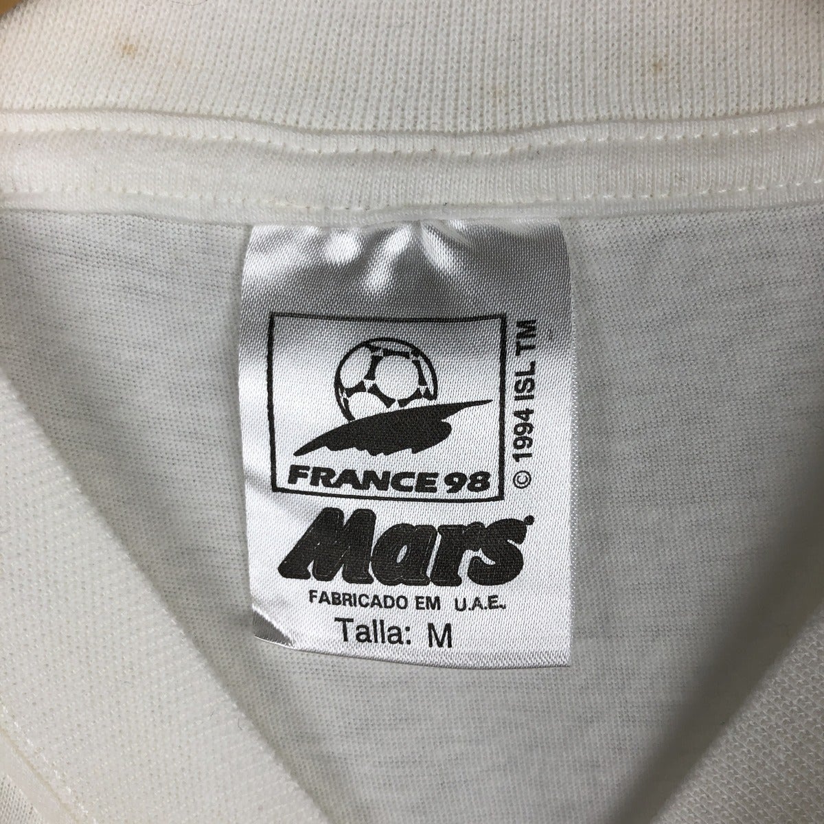 古着 90年代 MARS FIFAワールドカップフランス大会 スポーツプリントT