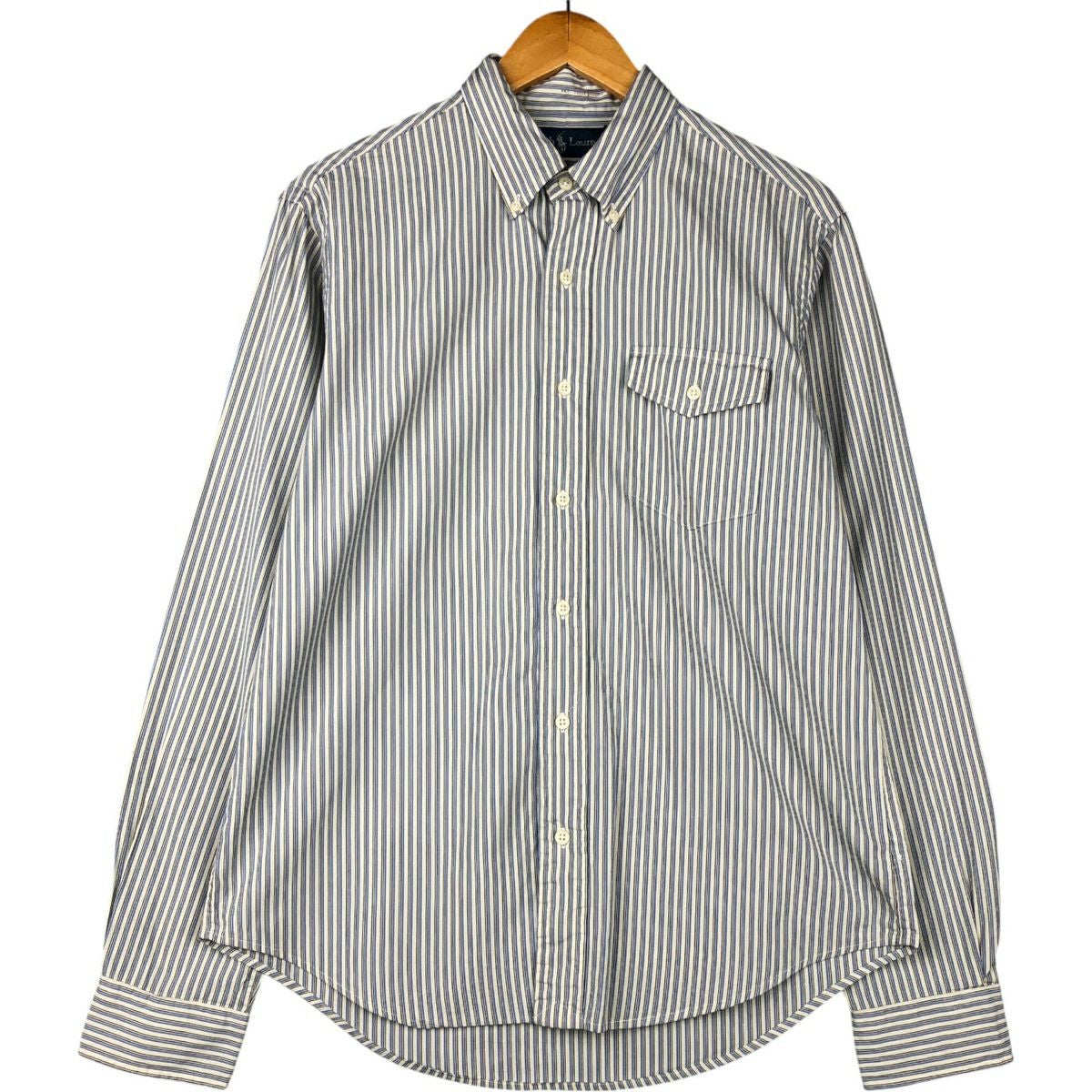 古着 ラルフローレン Ralph Lauren 長袖 ボタンダウンストライプシャツ