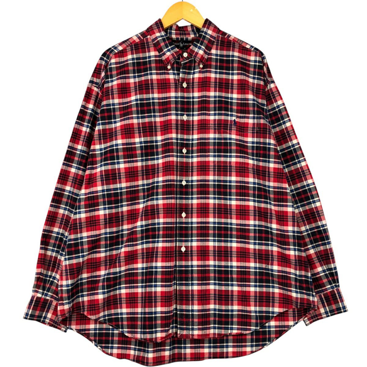 古着 ラルフローレン Ralph Lauren BIG SHIRT ギンガムチェック 長袖
