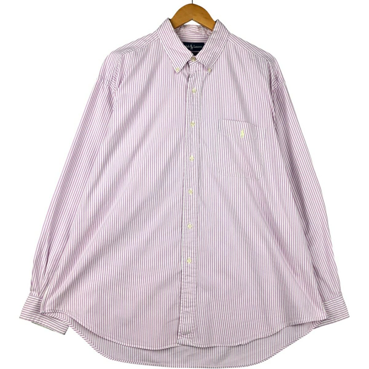 古着 ラルフローレン Ralph Lauren BIG SHIRT 長袖 ボタンダウンストライプシャツ メンズXL相当 /eaa591776 古着 ラルフローレン Ralph Lauren BIG SHIRT 長袖 ボタンダウン