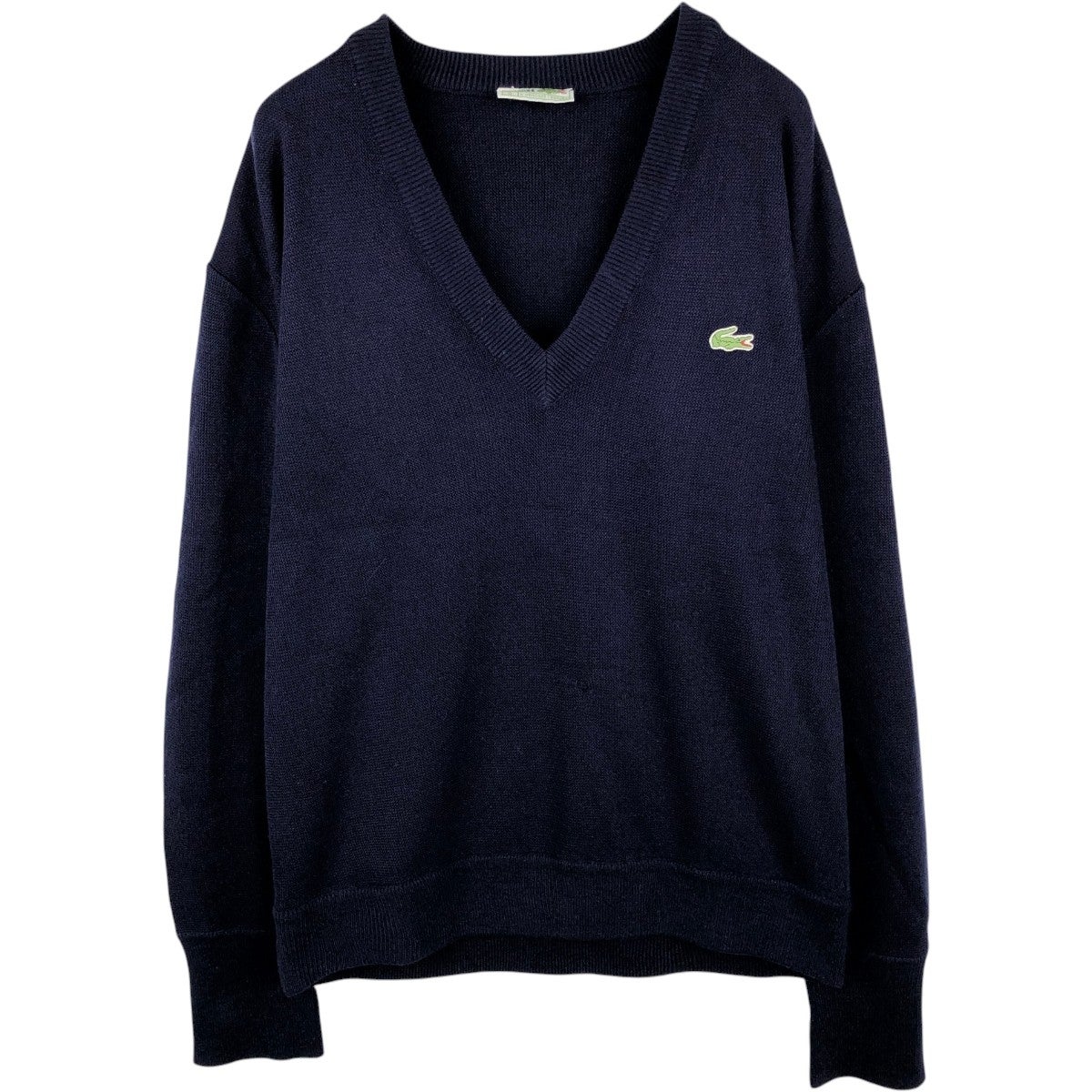 古着 80年代 ラコステ LACOSTE CHEMISE ニットカーディガン スペイン製