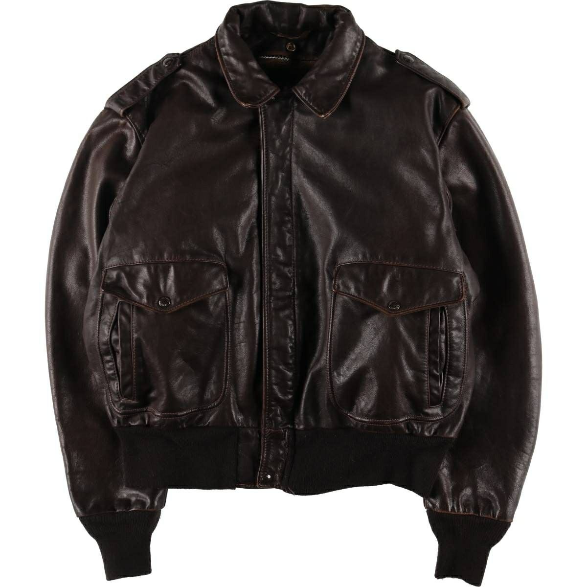 古着 ショット SCHOTT A-2タイプ レザーフライトジャケット USA製