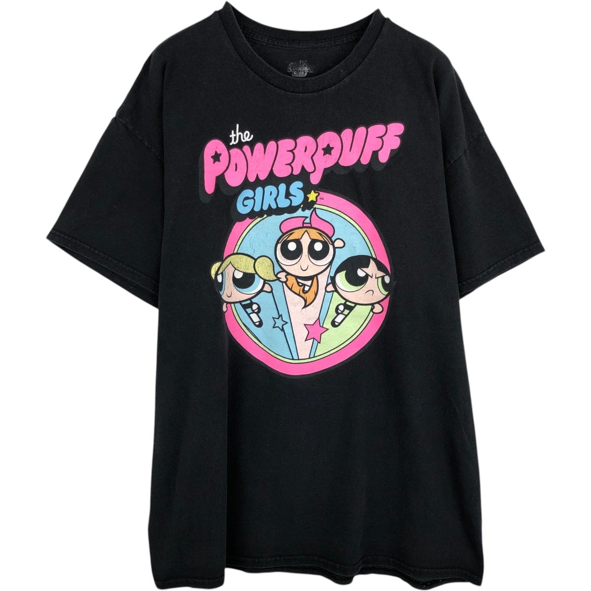 古着 THE POWERPUFF GIRLS パワーパフガールズ キャラクタープリントT