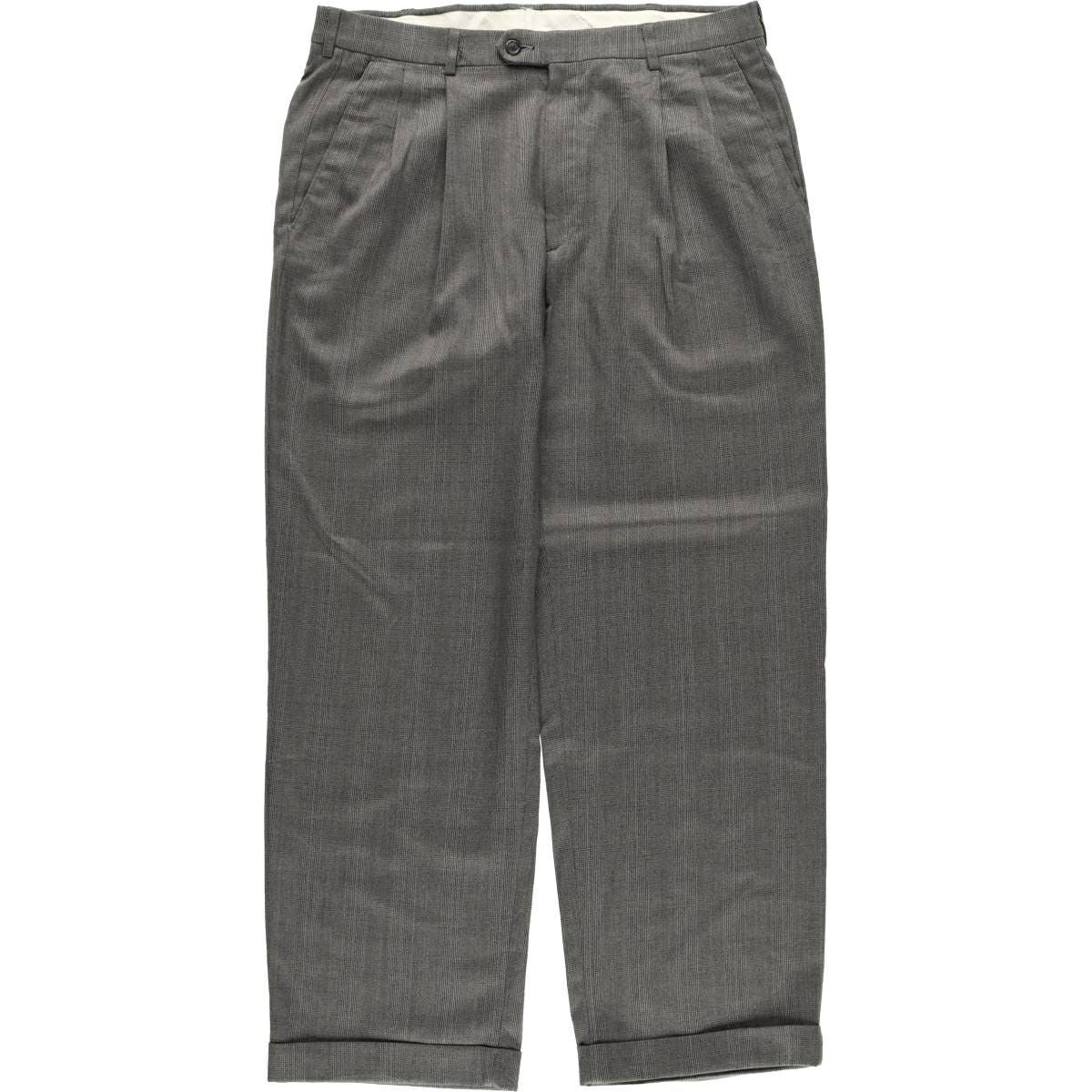 古着 ヒューゴボス HUGO BOSS ワンタック ウールパンツ スラックス USA
