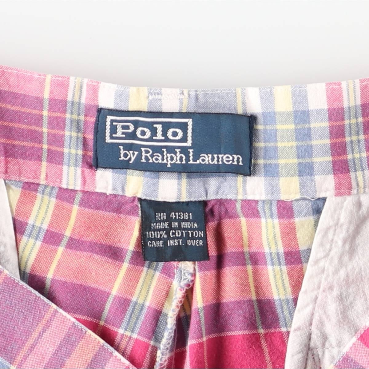 古着 ラルフローレン Ralph Lauren POLO by Ralph Lauren チェック柄