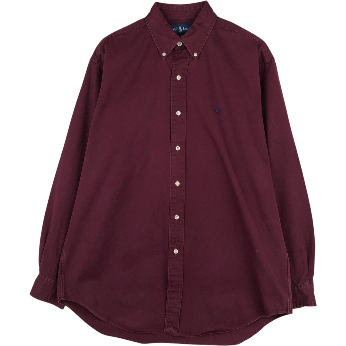 古着 ラルフローレン Ralph Lauren BLAKE シルク 長袖 ボタンダウン