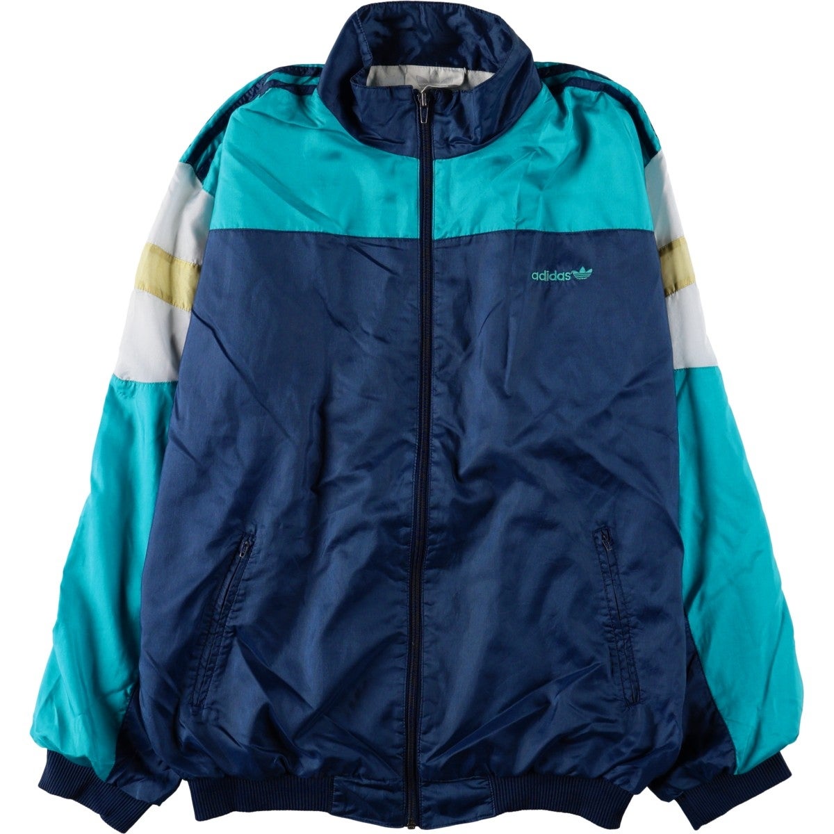 古着 80年代 アディダス adidas ナイロンジャケット メンズXL相当