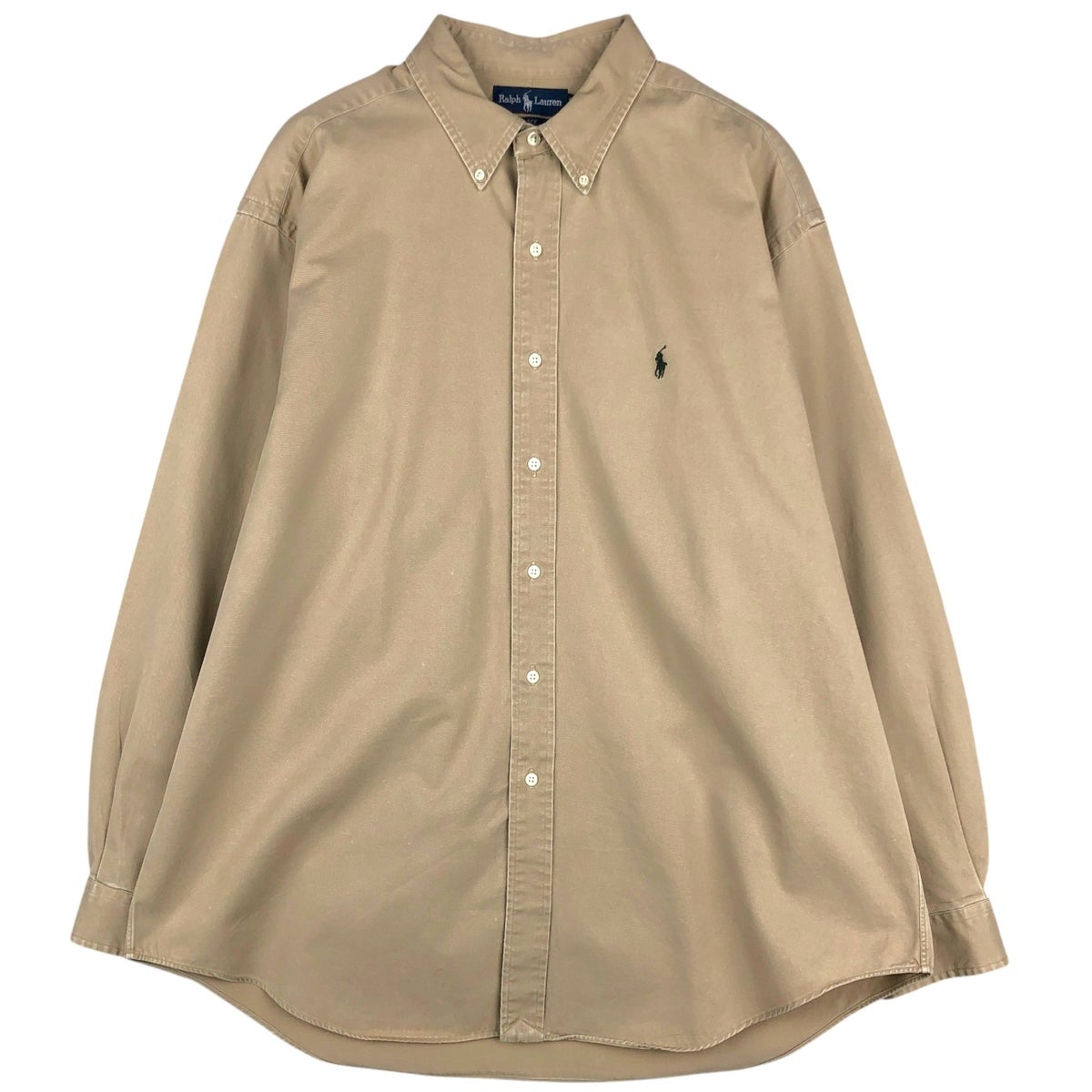 古着 ラルフローレン Ralph Lauren BLAKE シルク 長袖 ボタンダウン