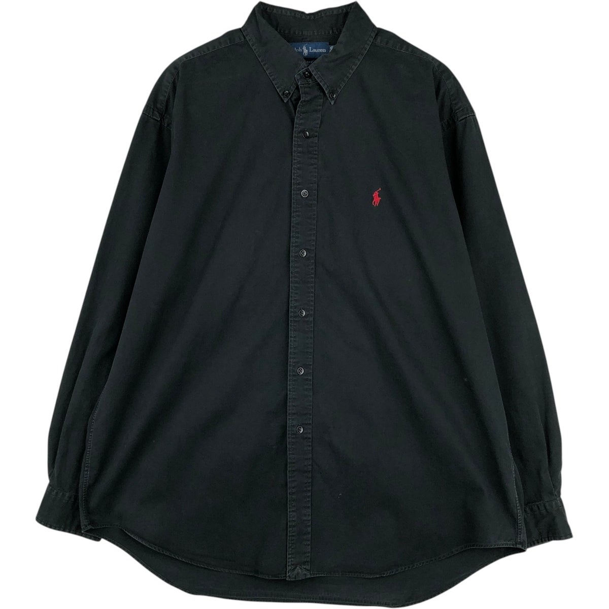 古着 ラルフローレン Ralph Lauren BLAKE シルク 長袖 ボタンダウン