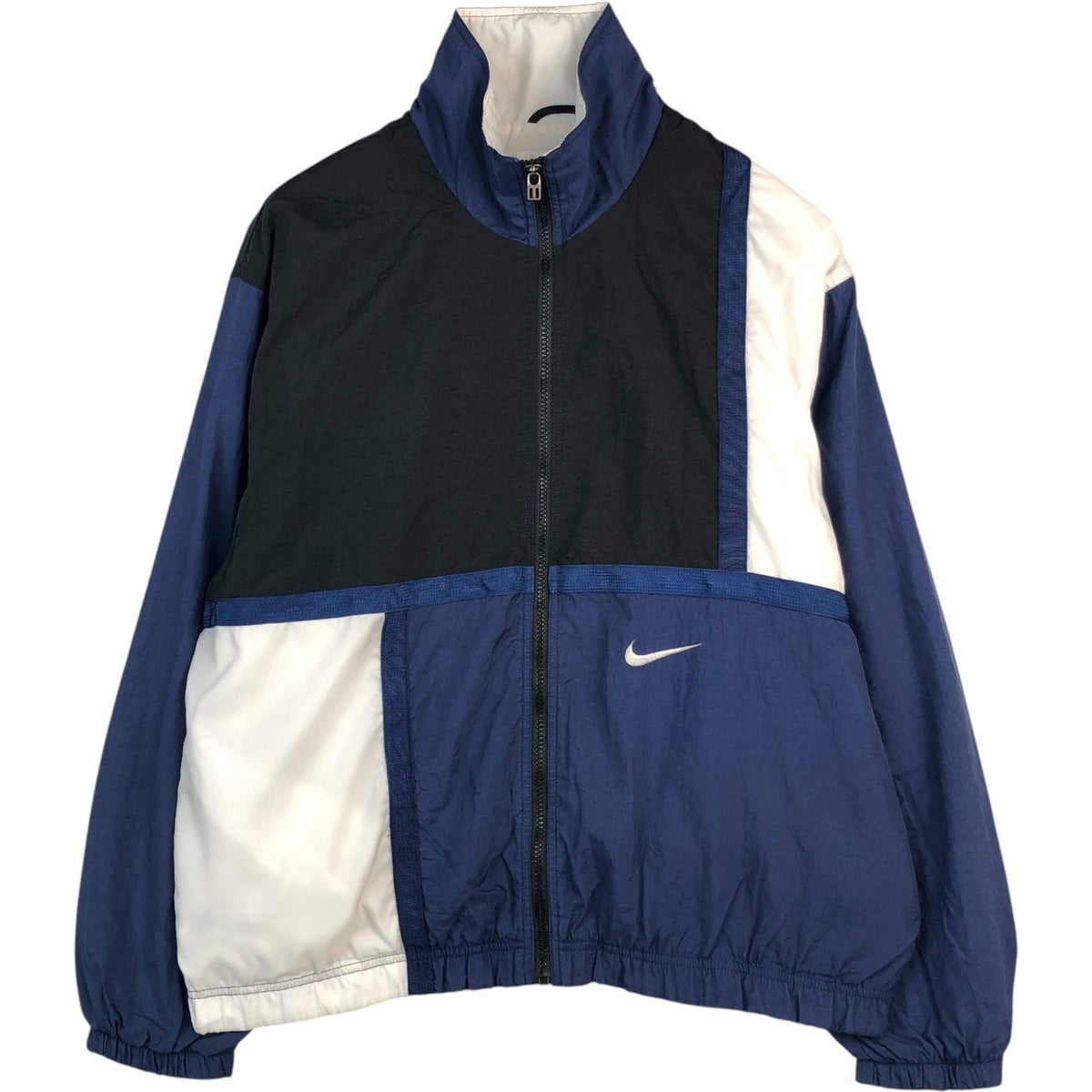 古着 ナイキ NIKE ストライプ柄 ウインドブレーカー メンズM相当