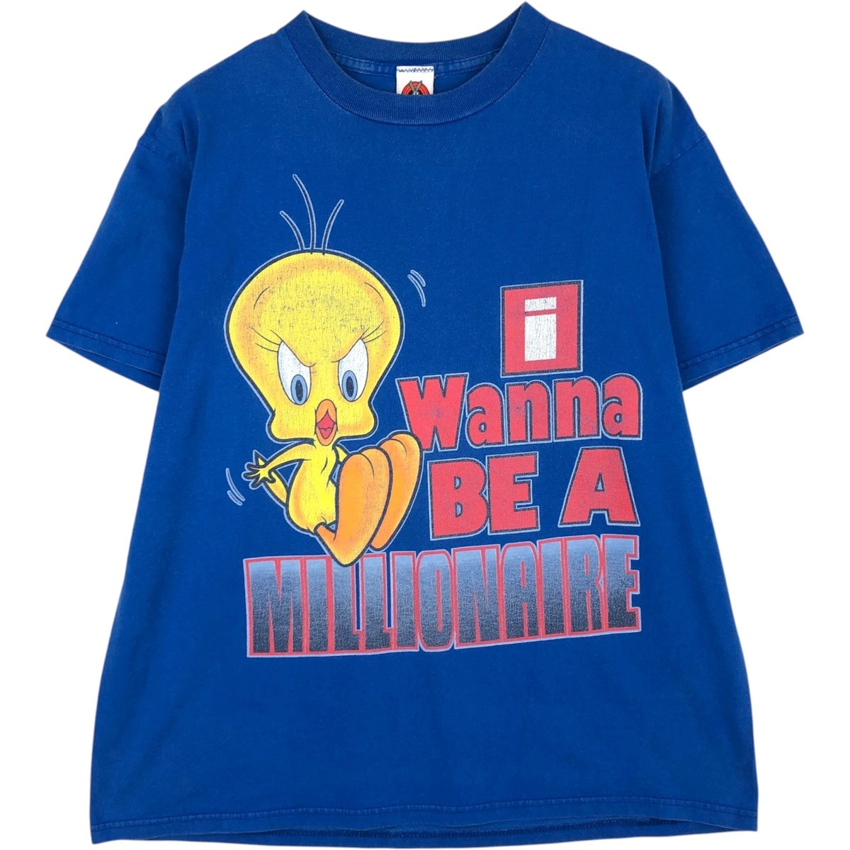 トゥイーティー キャラクターＴシャツ サイズ表記 L ホワイト Tweety LOONEY TUNES ルーニー・テューンズ 半袖 character プリント キャラT 古着【中古】WV2504-R0253 トゥイーティー キャラクターTシャツ サイズ表記 L ホワイト Tweety