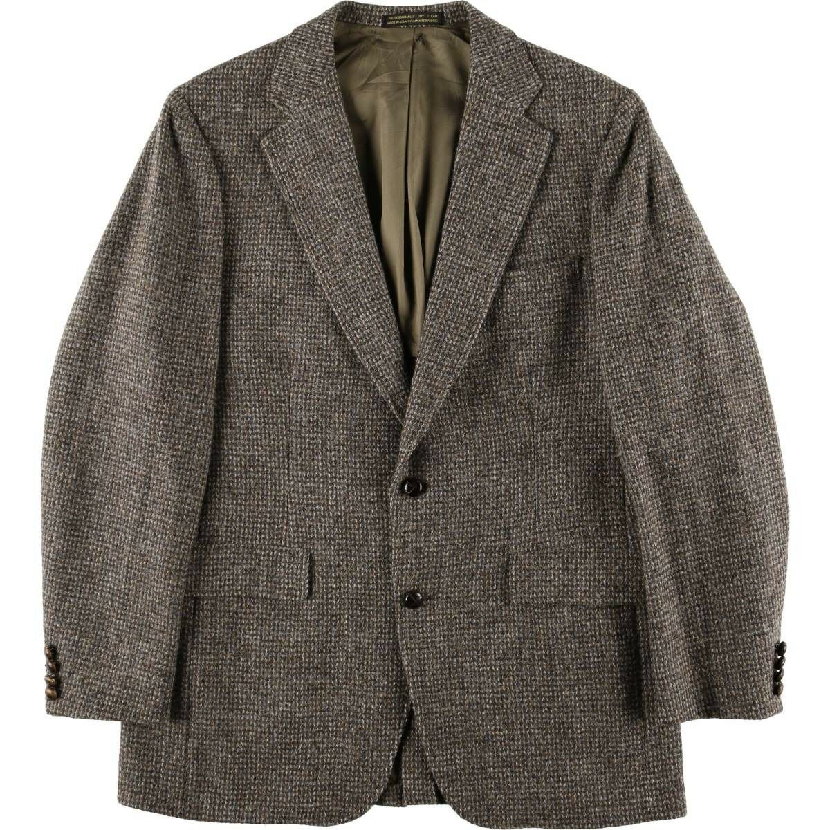 古着 90年代 ハリスツイード Harris Tweed ウールテーラードジャケット