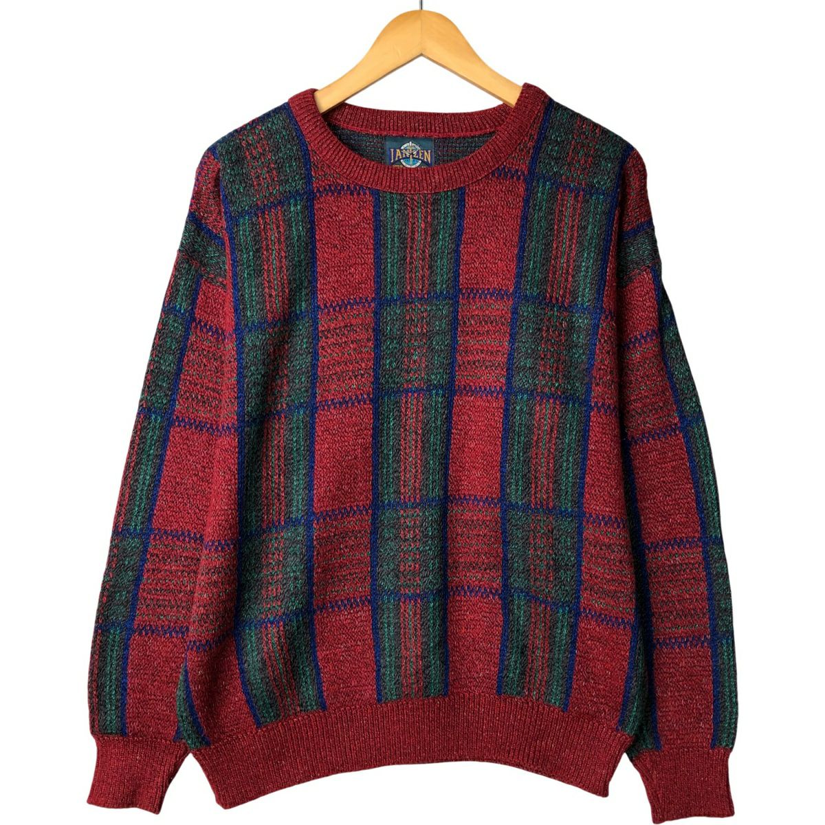 古着 90年代 ジャンセン Jantzen ニットカーディガン USA製 メンズL