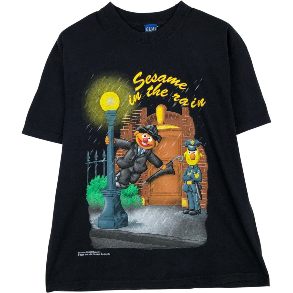 雰囲気◎1998 SESAME STREET Tシャツ XL アーニー 古着 90年代 ELMI SESAME STREET セサミストリート アーニー バート