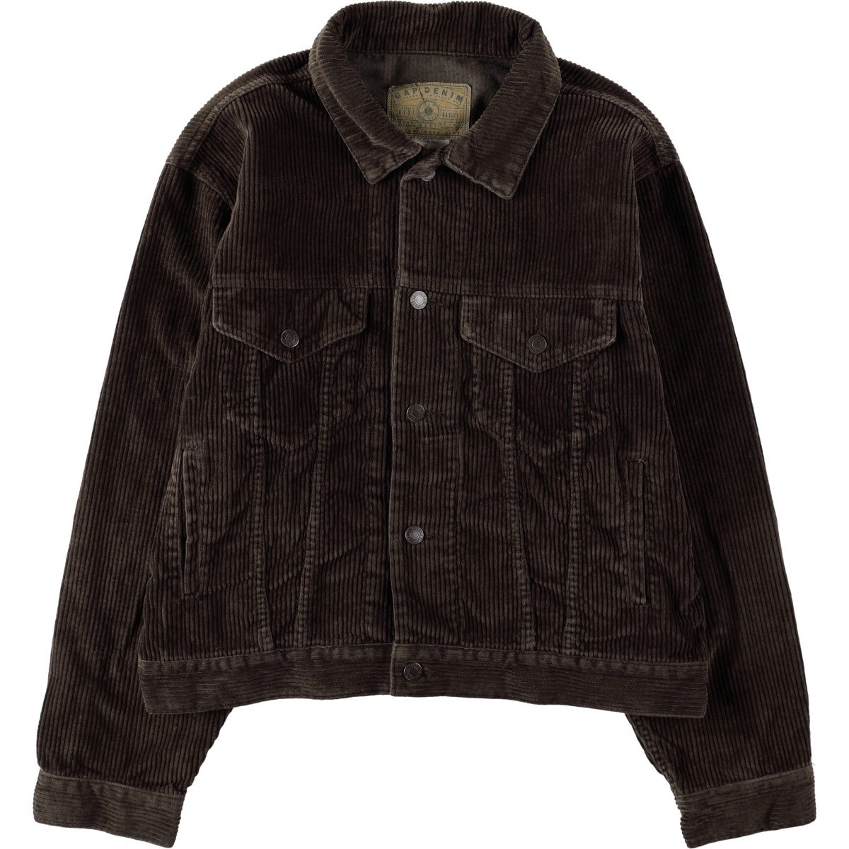 古着 ギャップ GAP BLUE JEANS トラッカージャケット スエードレザー