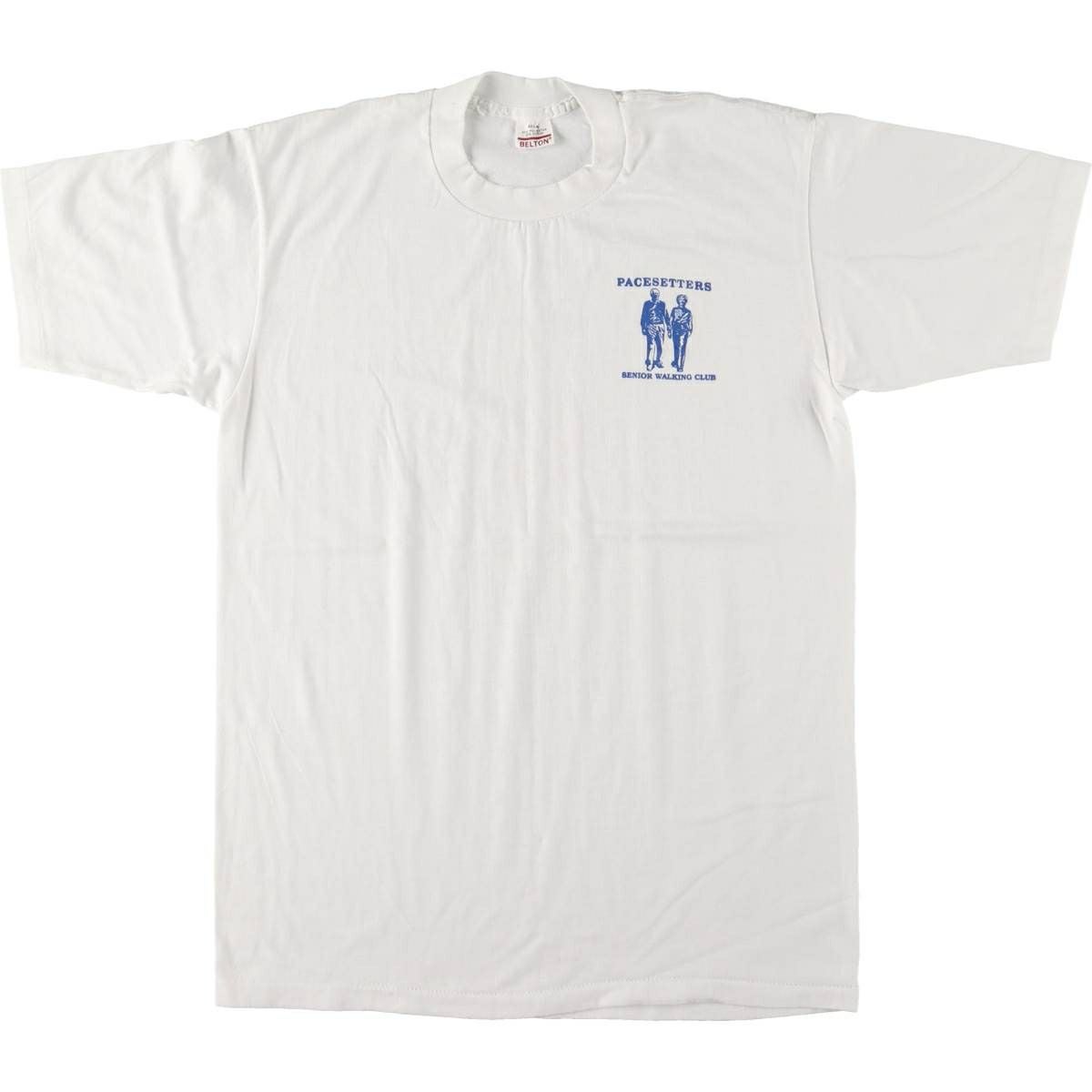 古着 90年代 TSC スマイル プリントTシャツ USA製 レディースXL相当