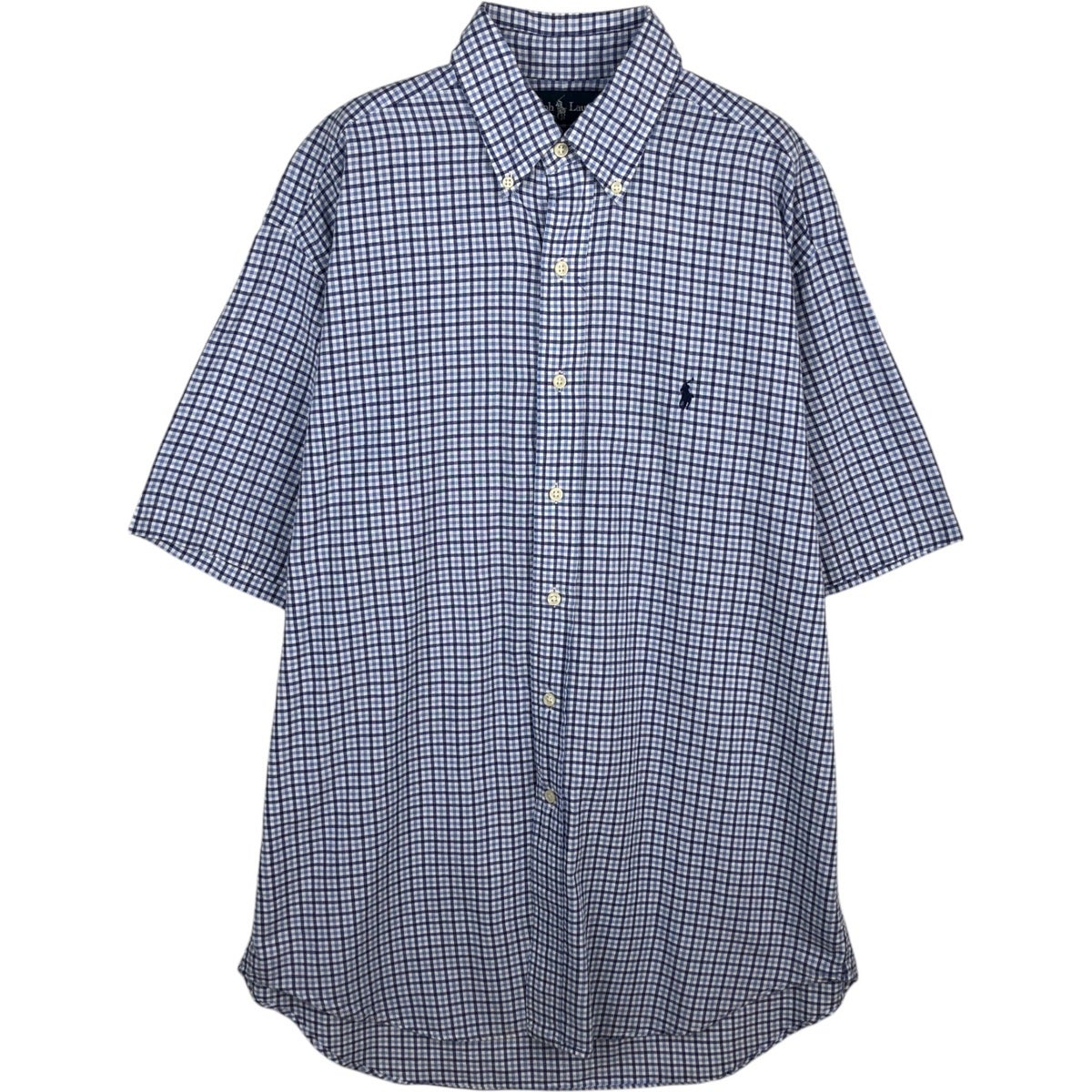 古着 ラルフローレン Ralph Lauren ANDY CAMP パッチワーク 半袖