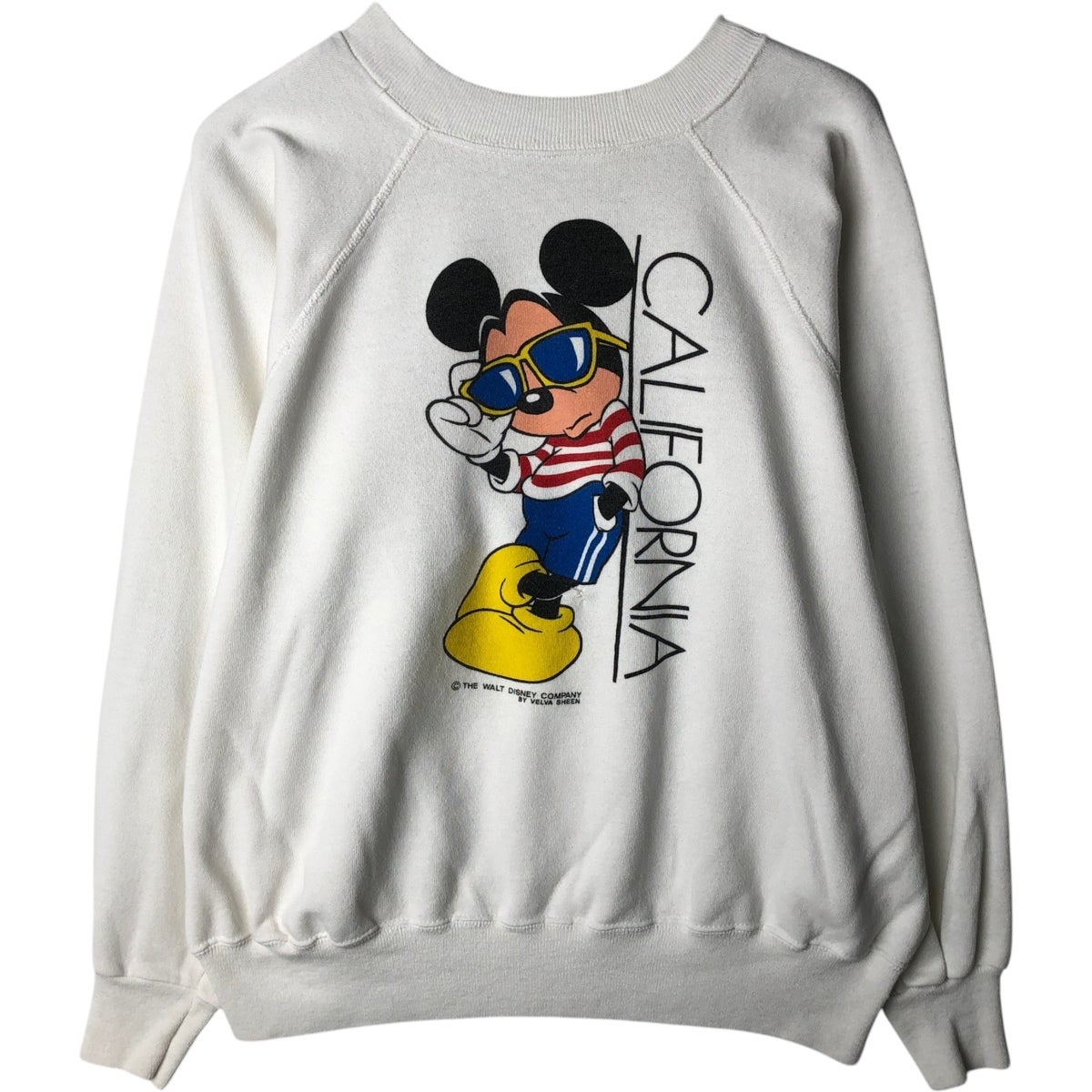 古着 80年代 SPORTSWEAR MICKEY MOUSE ミッキーマウス 赤足