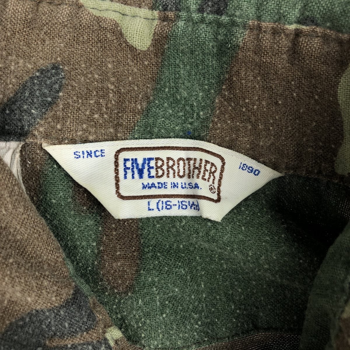 古着 80～90年代 ファイブブラザー Five Brother ウッドランドカモ