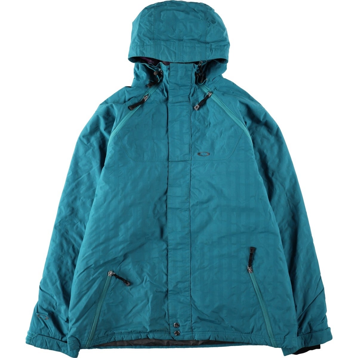 美品　オークリー　中綿切り替え　ブルゾン　パーカー　Ｌ 古着 オークリー Oakley LOOSE FIT 中綿パーカー パファージャケット