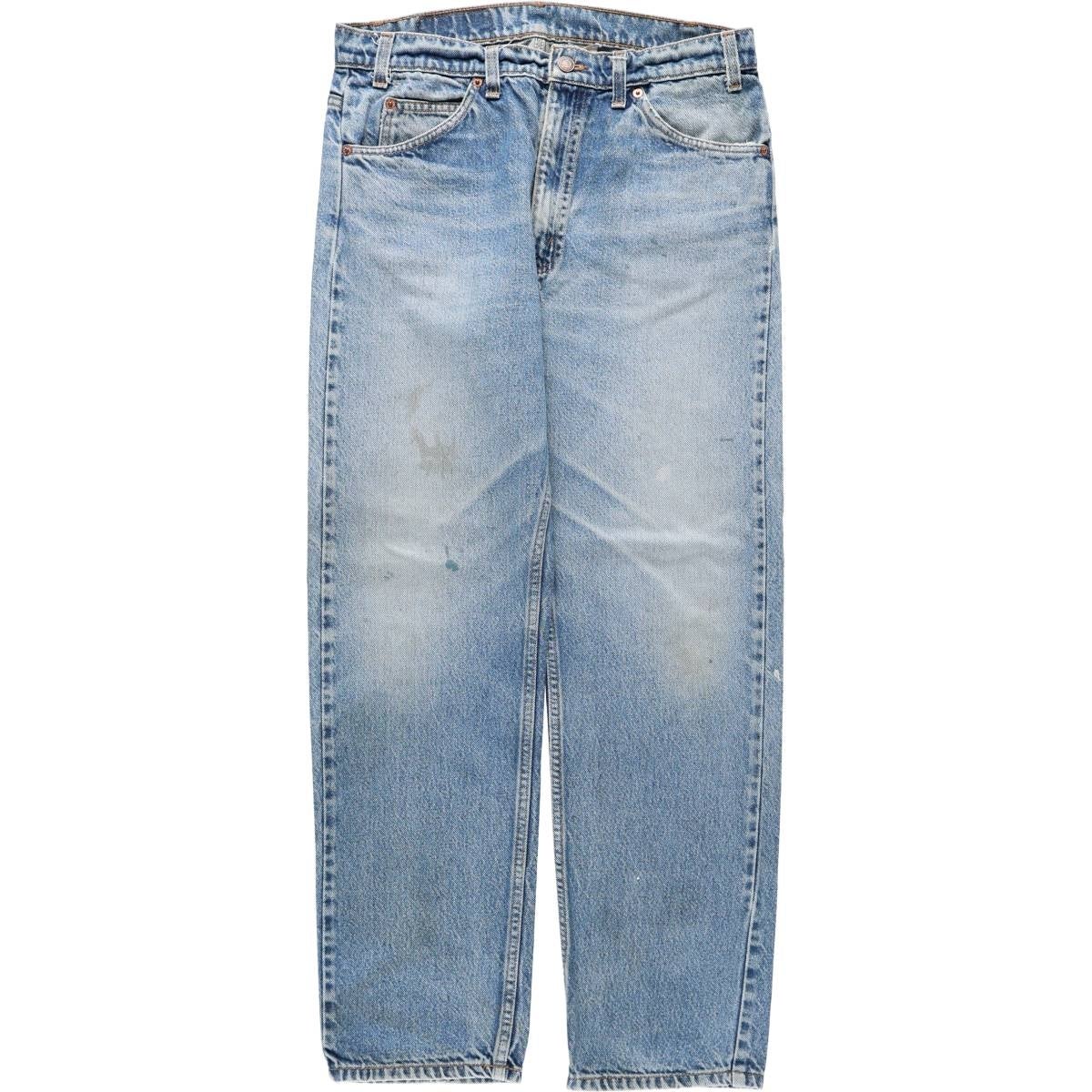 近年 Levi's 505 MIJ 日本製 デニム カタカナタブ パンツ W30 古着 90年代 リーバイス Levis 505 REGULAR FIT STRAIGHT LEG オレンジ