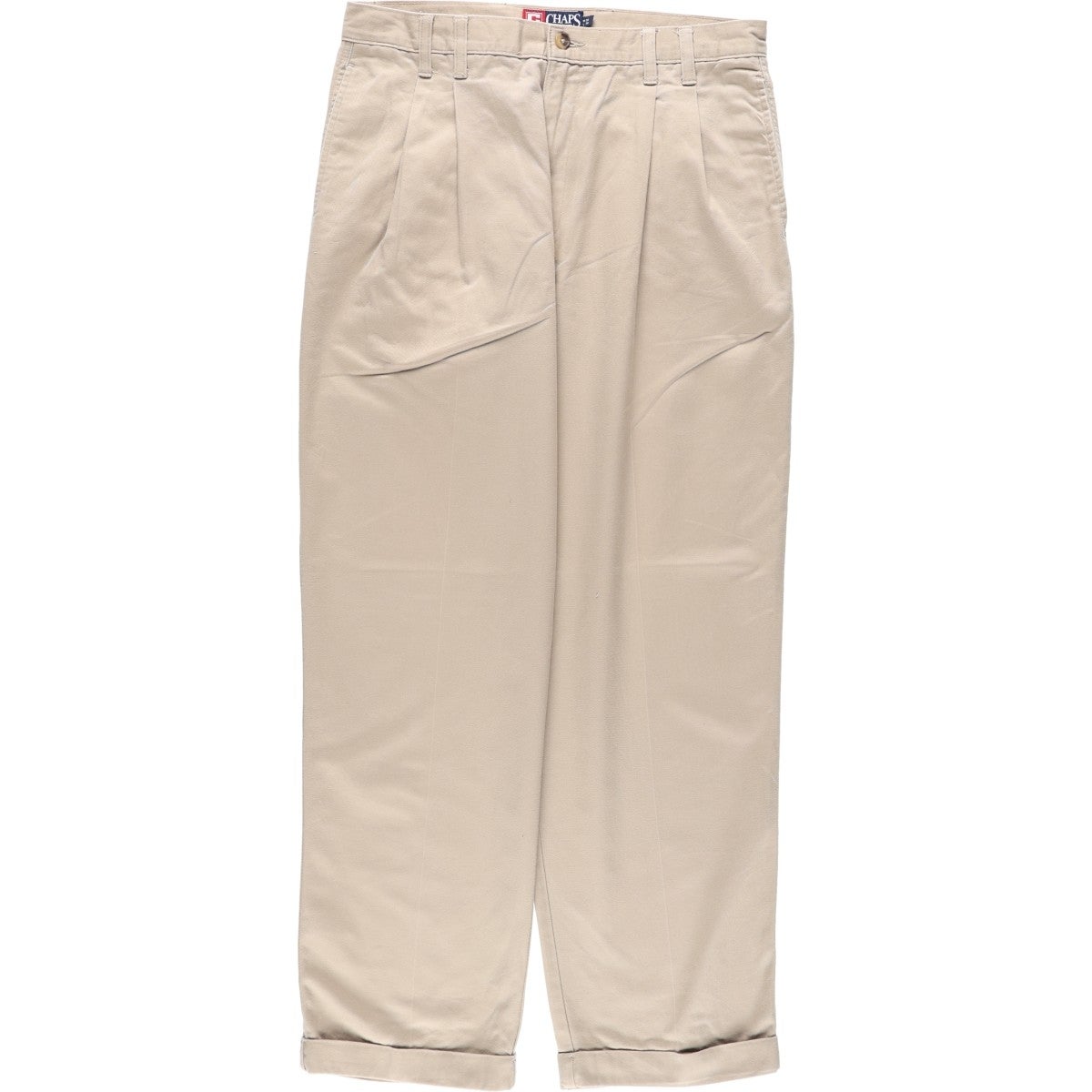 古着 ラルフローレン Ralph Lauren CHAPS チャップス ツータック
