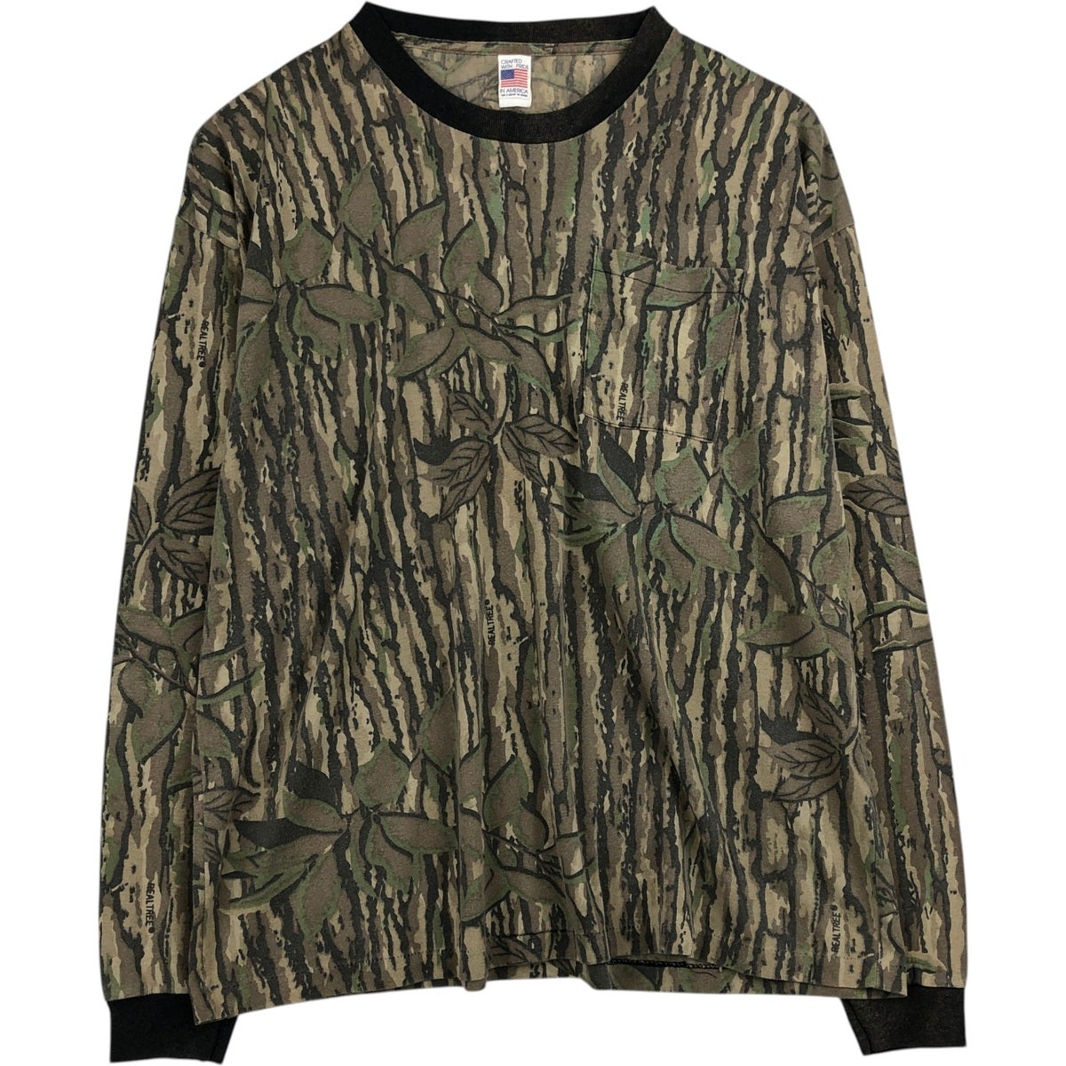 古着 90年代 カベラス Cabelas 迷彩柄 リアルツリーカモ ロングTシャツ