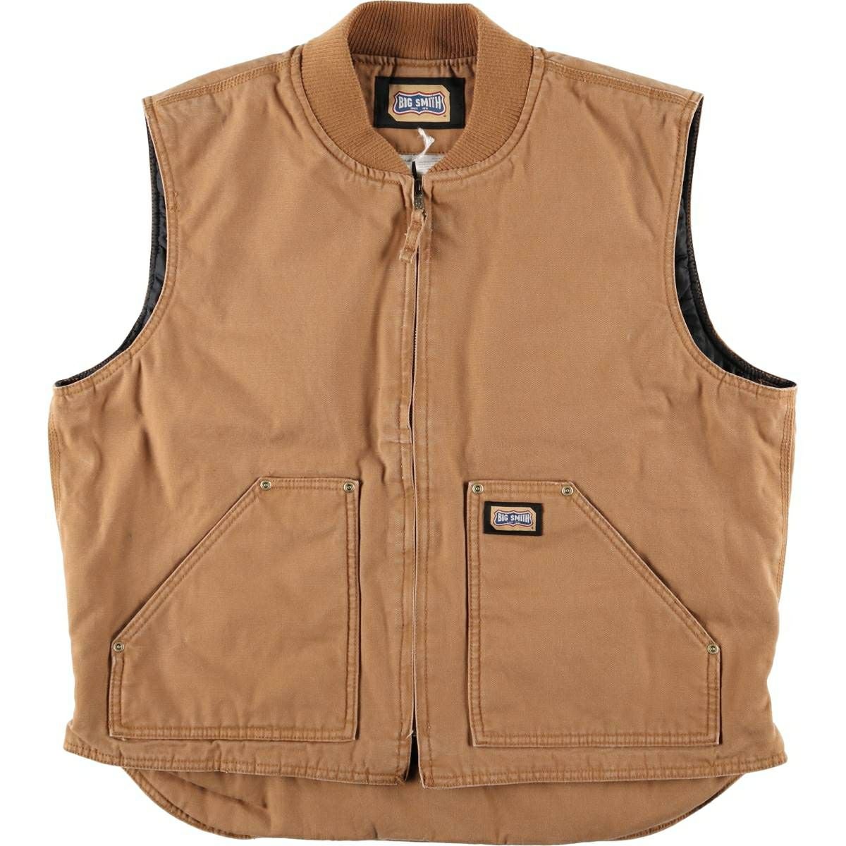 古着 ビッグスミス Big Smith 中綿入り ダックベスト メンズXL相当