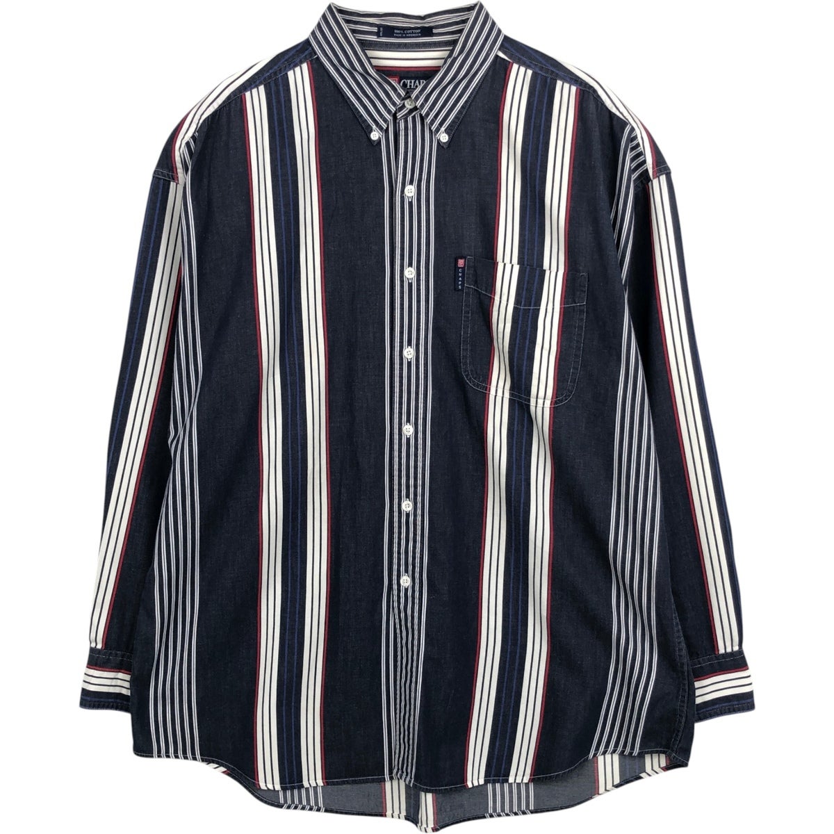古着 ラルフローレン Ralph Lauren CHAPS チャップス マルチストライプ